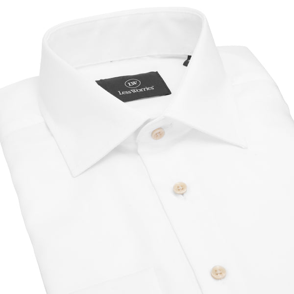 Dress Shirt Paisley Contrast (WHITE)