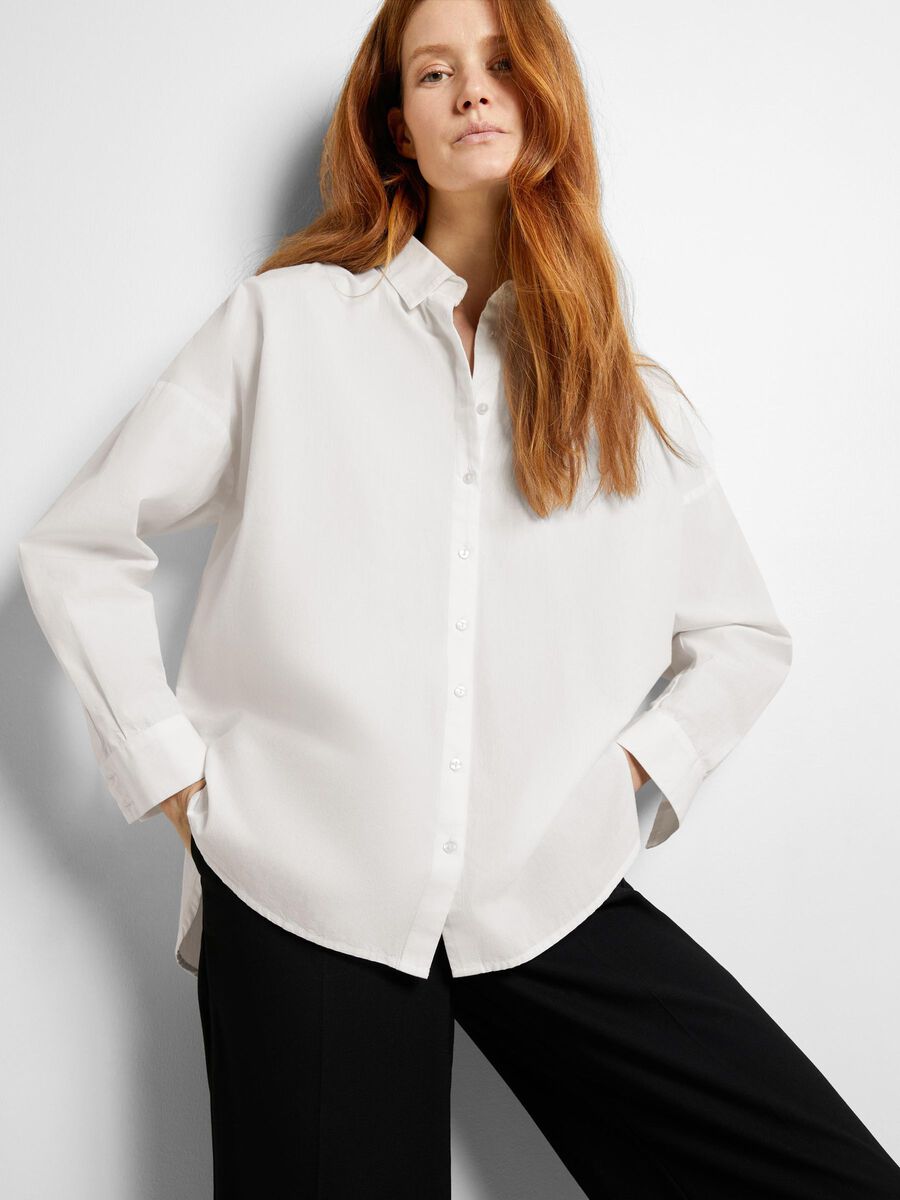 SLFDINA-SANNI LS SHIRT NOOS (bright white)