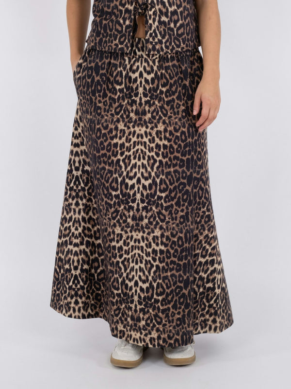 Yara Leo Long Skirt (400 Leopard)