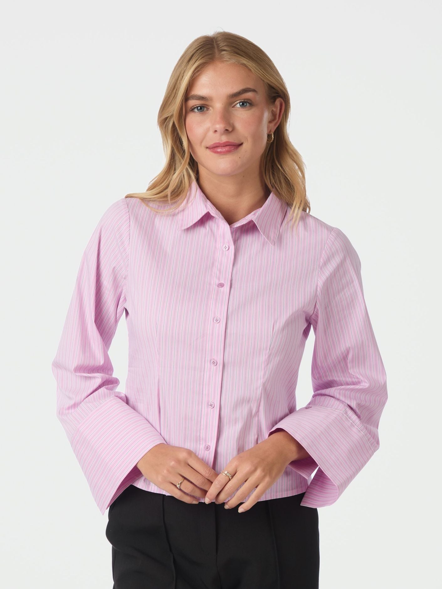 Rosa Shadow Stripe Shirt (754 Light pink)