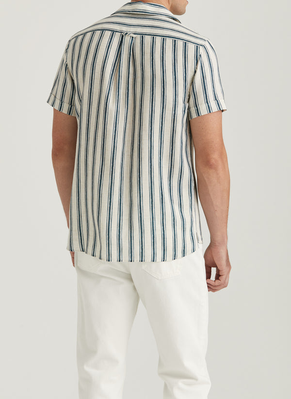 Printed Short Sleeve Shirt (58 Blue)