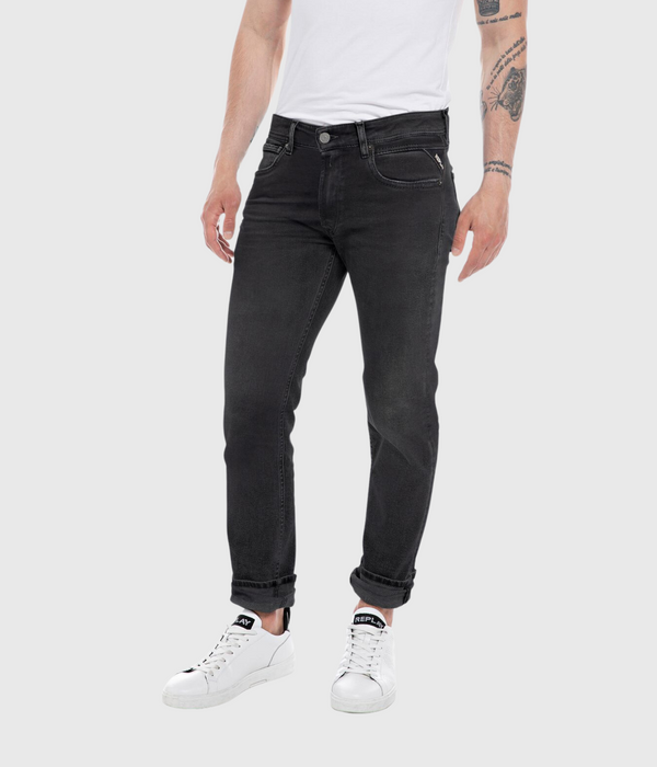 Trousers GROVER Hyper Cloud, Sustainable (098 BLACK dark wash tone)