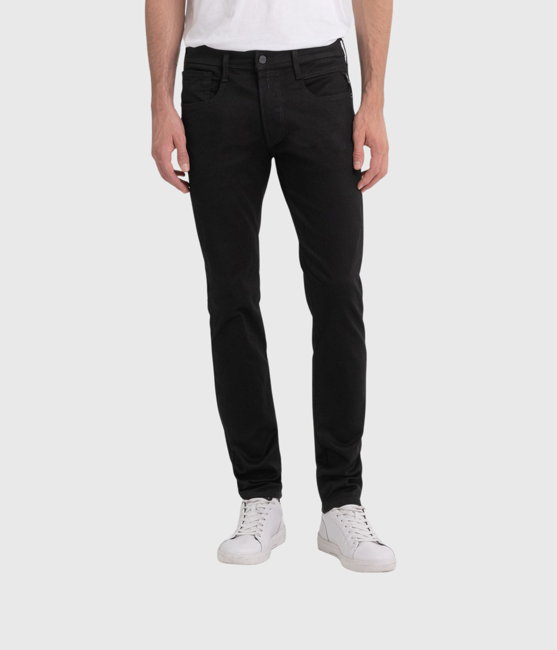 Trousers ANBASS Forever Dark, Sustainable. (098 BLACK Raw wash tone)