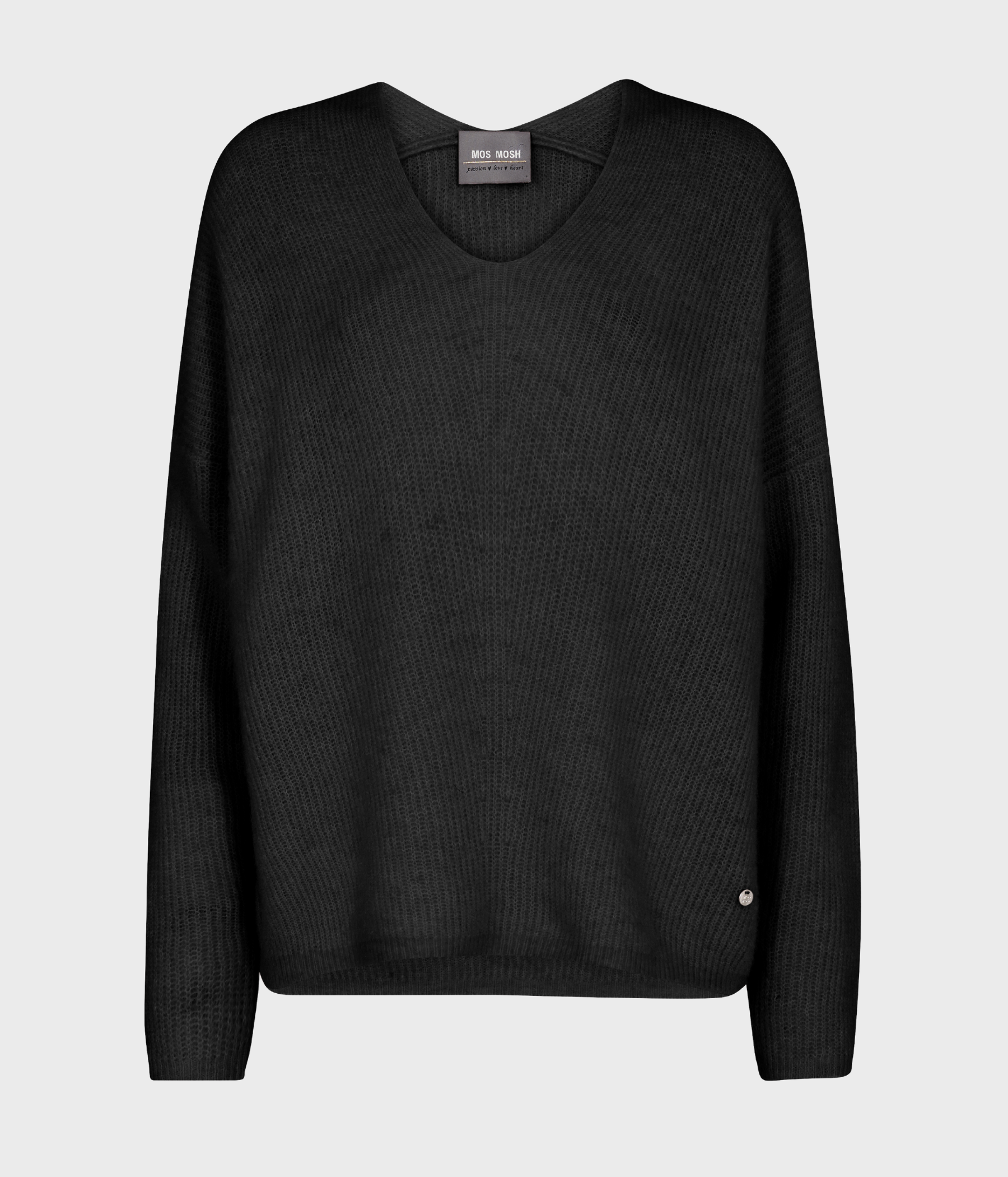 Mmthora V-Neck Knit. (801 Black)
