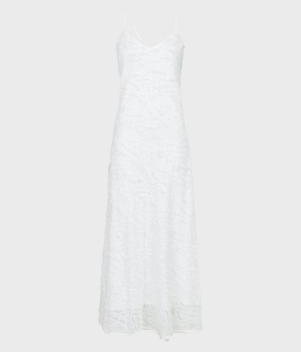 Clia Fringe Dress (120 White)