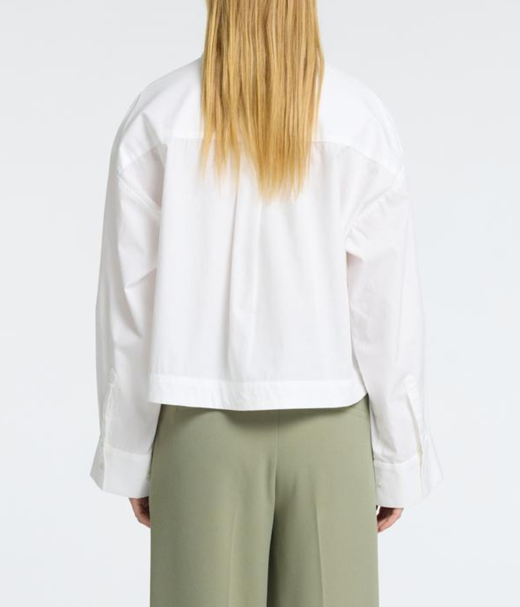 SLFASTHA LS CROPPED BOXY SHIRT NOOS. (Bright White)