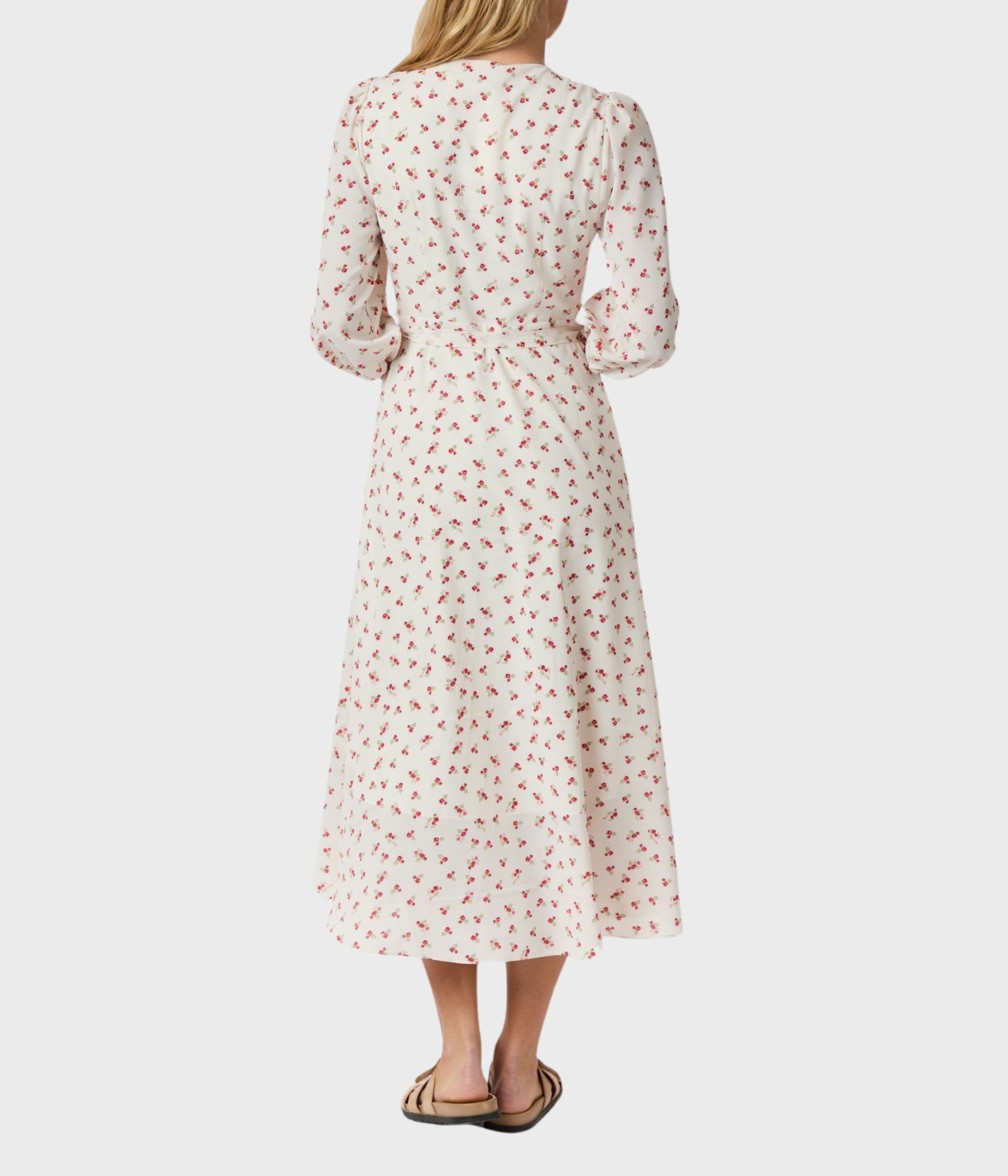 Malinga Simple Flower Dress (160 Red)