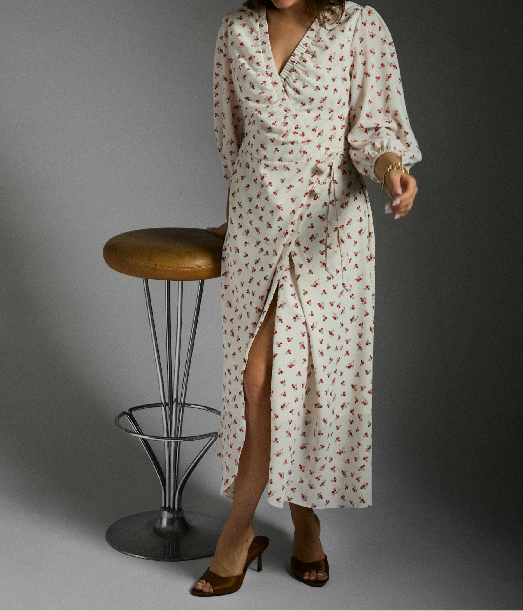 Malinga Simple Flower Dress (160 Red)