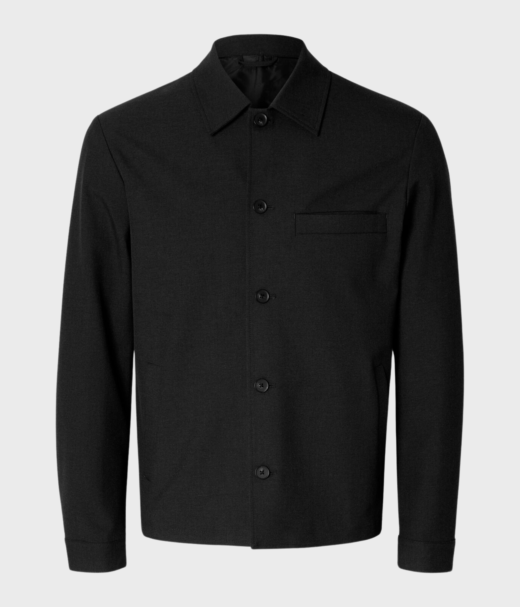SLHREG-ROBERT OVERSHIRT NOOS. (Black)