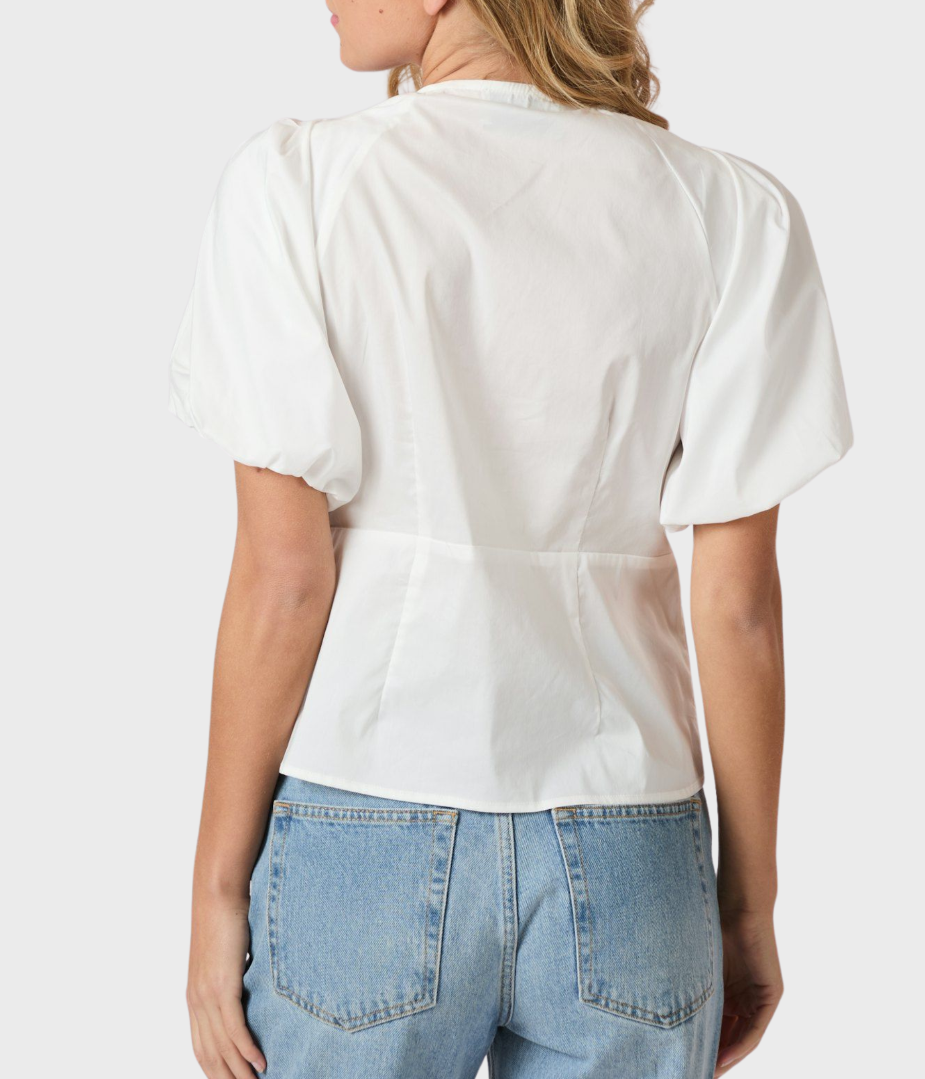 Irina Poplin Blouse (120 White)
