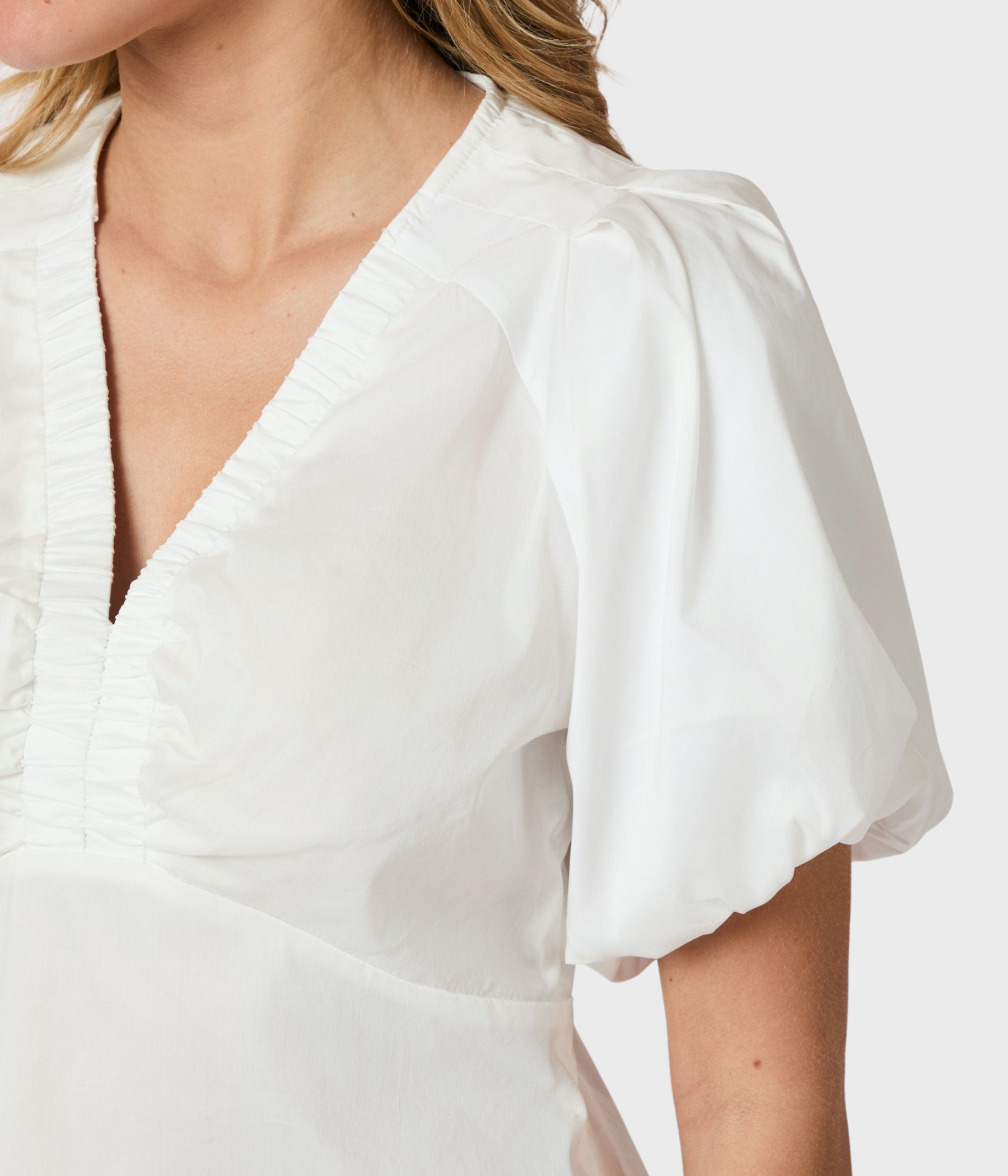 Irina Poplin Blouse (120 White)