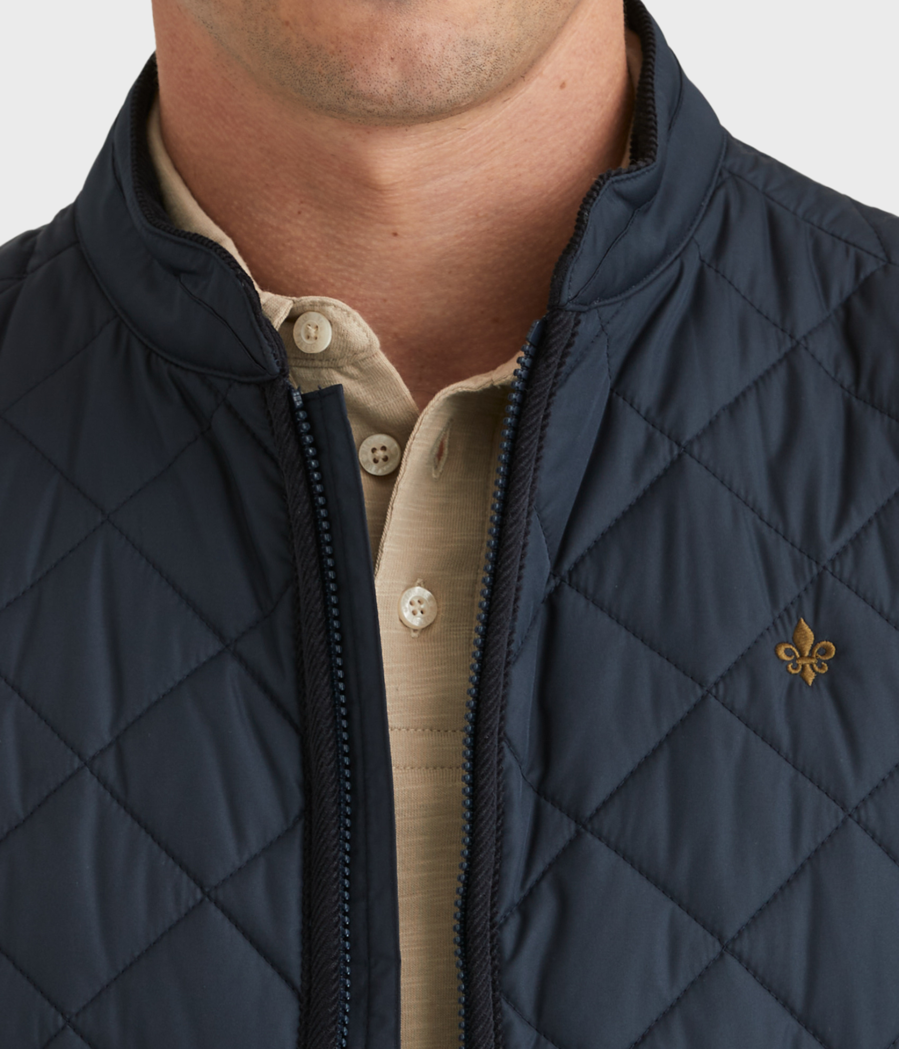 Teddy Quilted Vest (59 Old Blue)