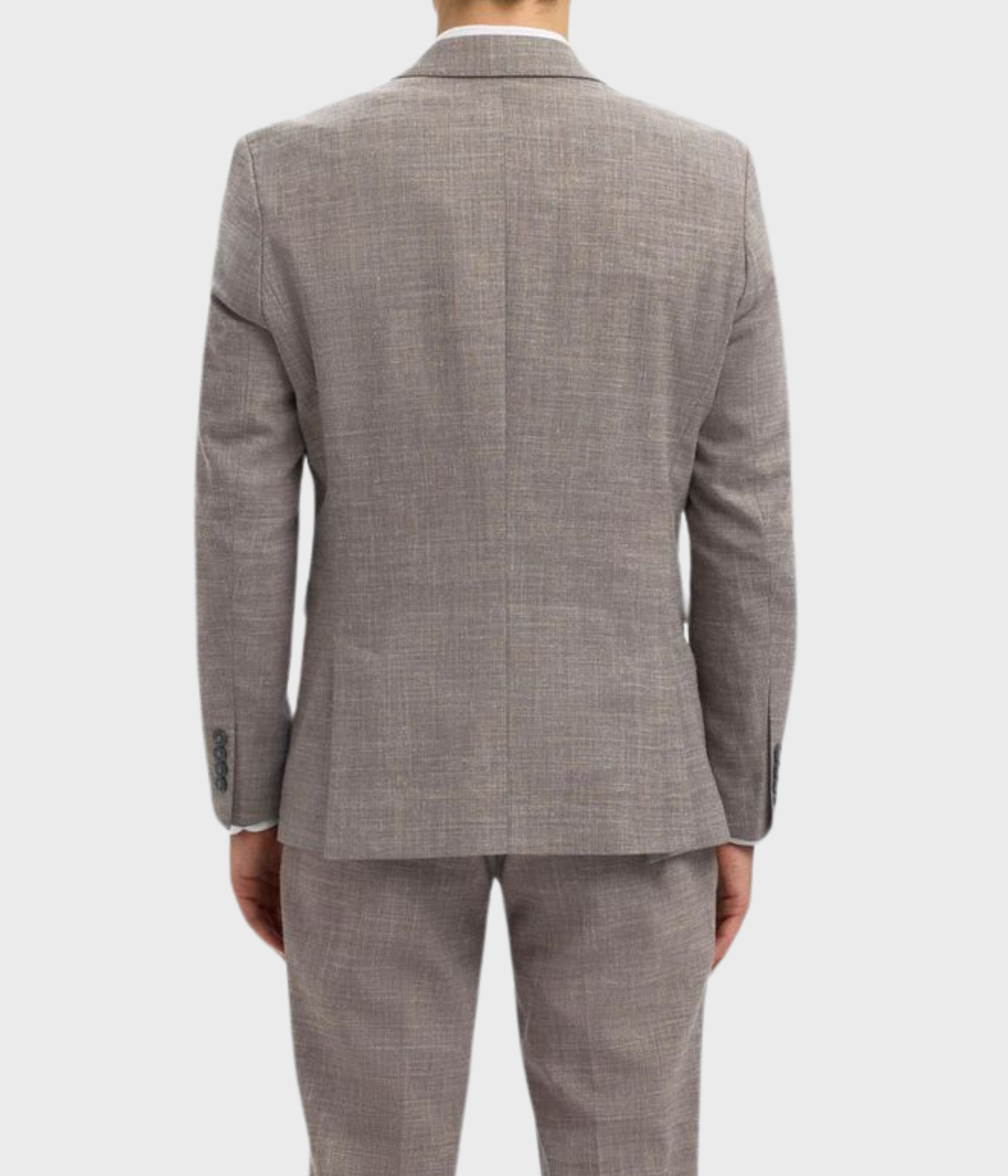 SLHSLIM-OASIS LINEN BLZ NOOS. (Dark Sand Melange)