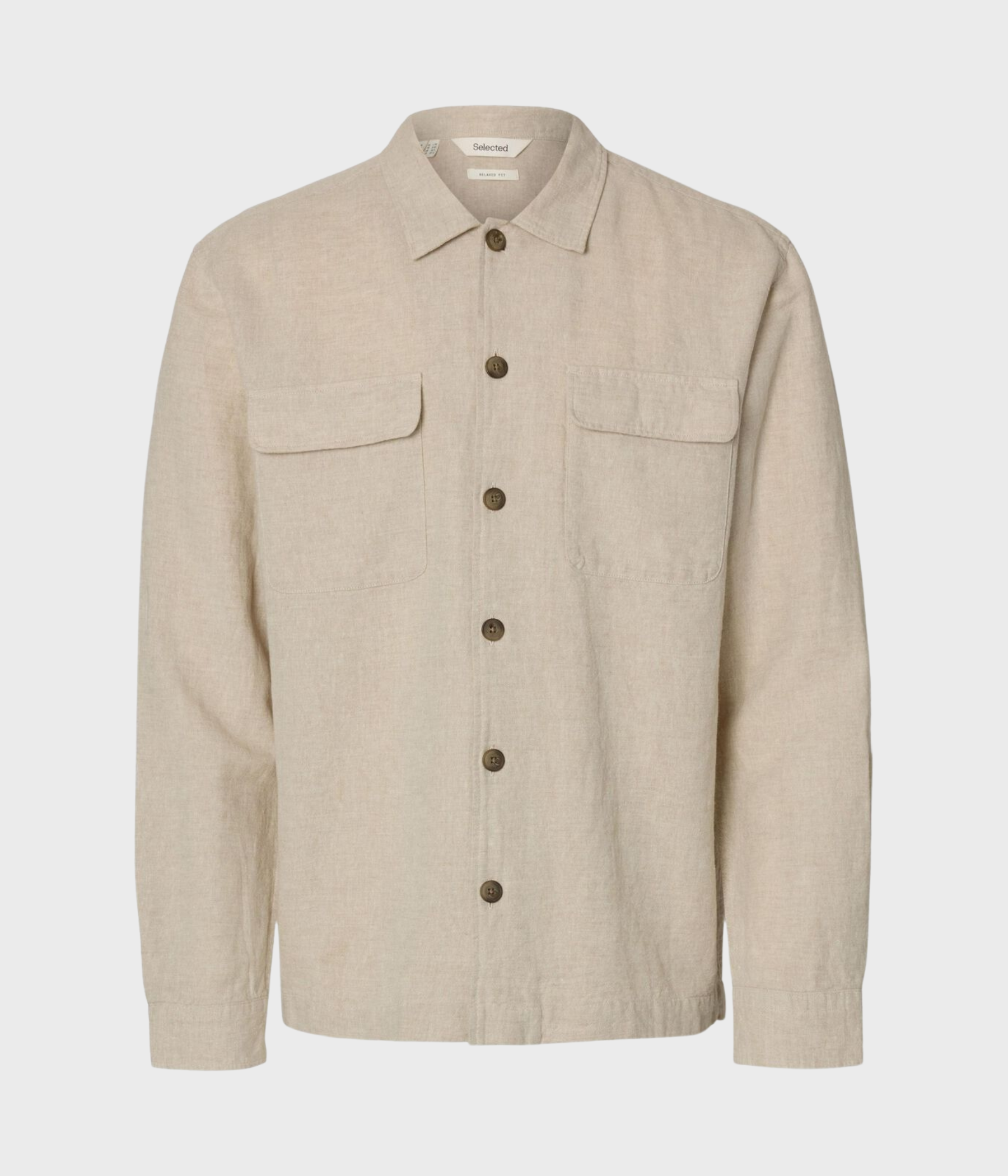 SLH-LEROY SUN OVERSHIRT LS NOOS. (Pure Cashmere)