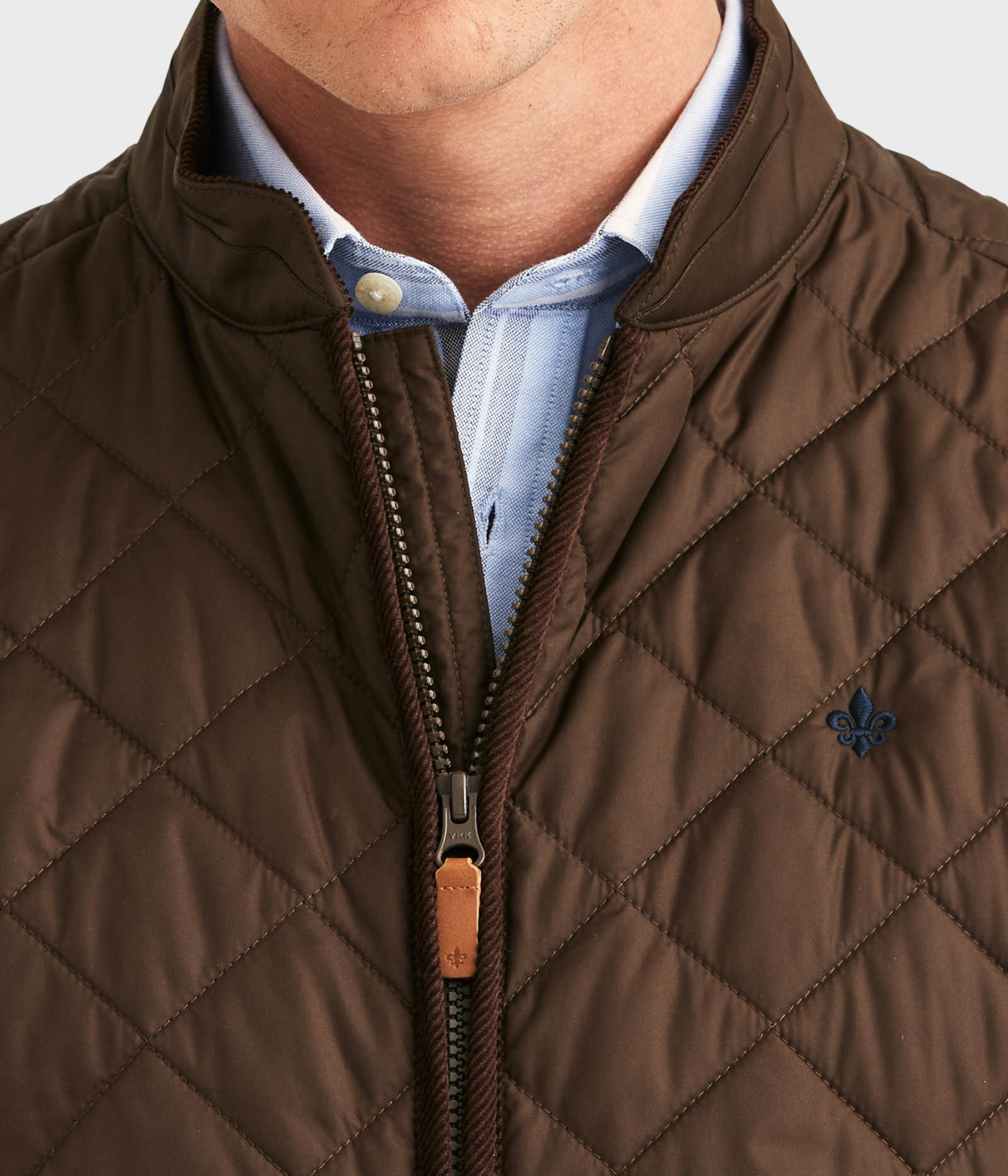 Teddy Quilted Vest. (88 Brown)
