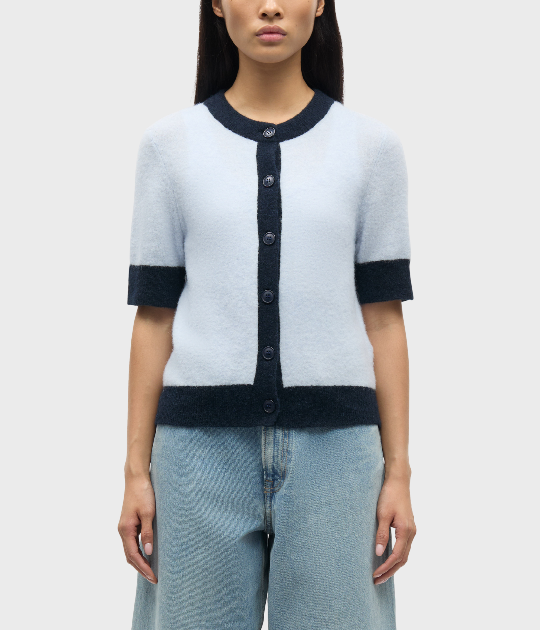 Sanoura Ss Cardigan 15556. (144106TCX GRAY DAWN) - D.O. Design Only