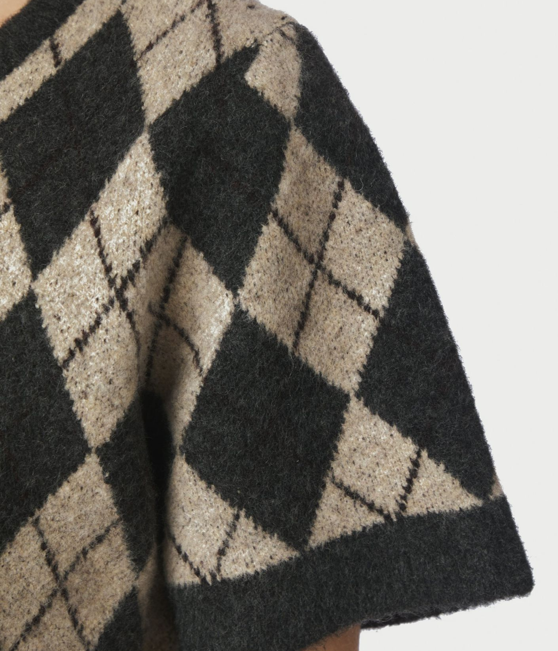 Allestar Check Knit Cardigan (123 Beige)