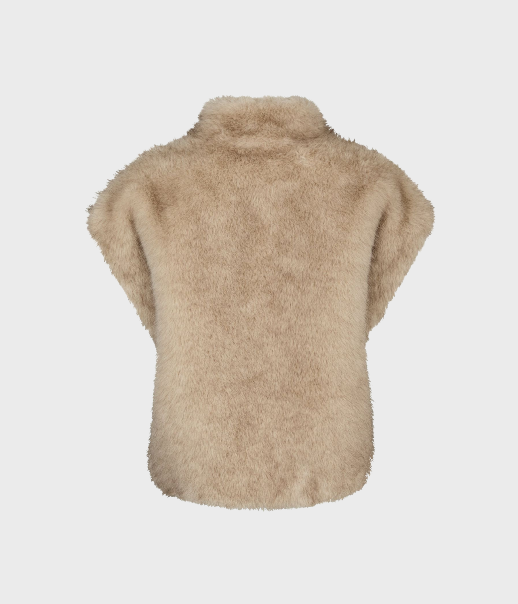 Kevini Faux Fur Vest (123 Beige)