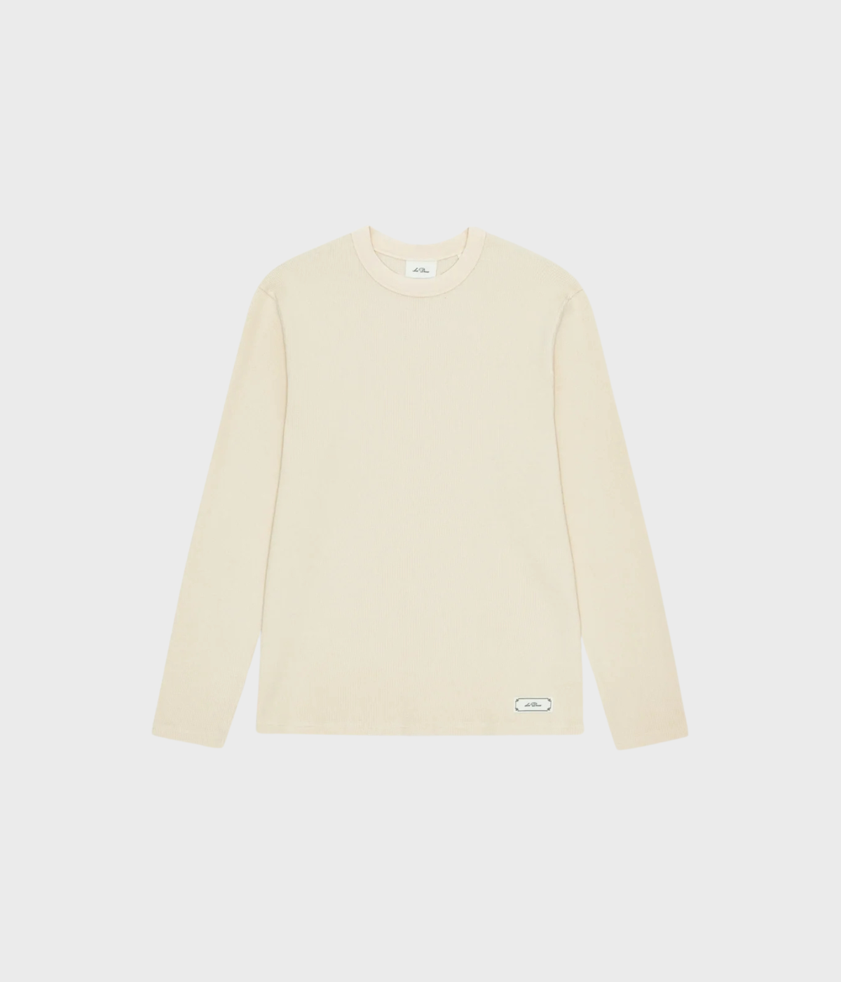 Label Waffle Ls T-Shirt (215 Ivory)