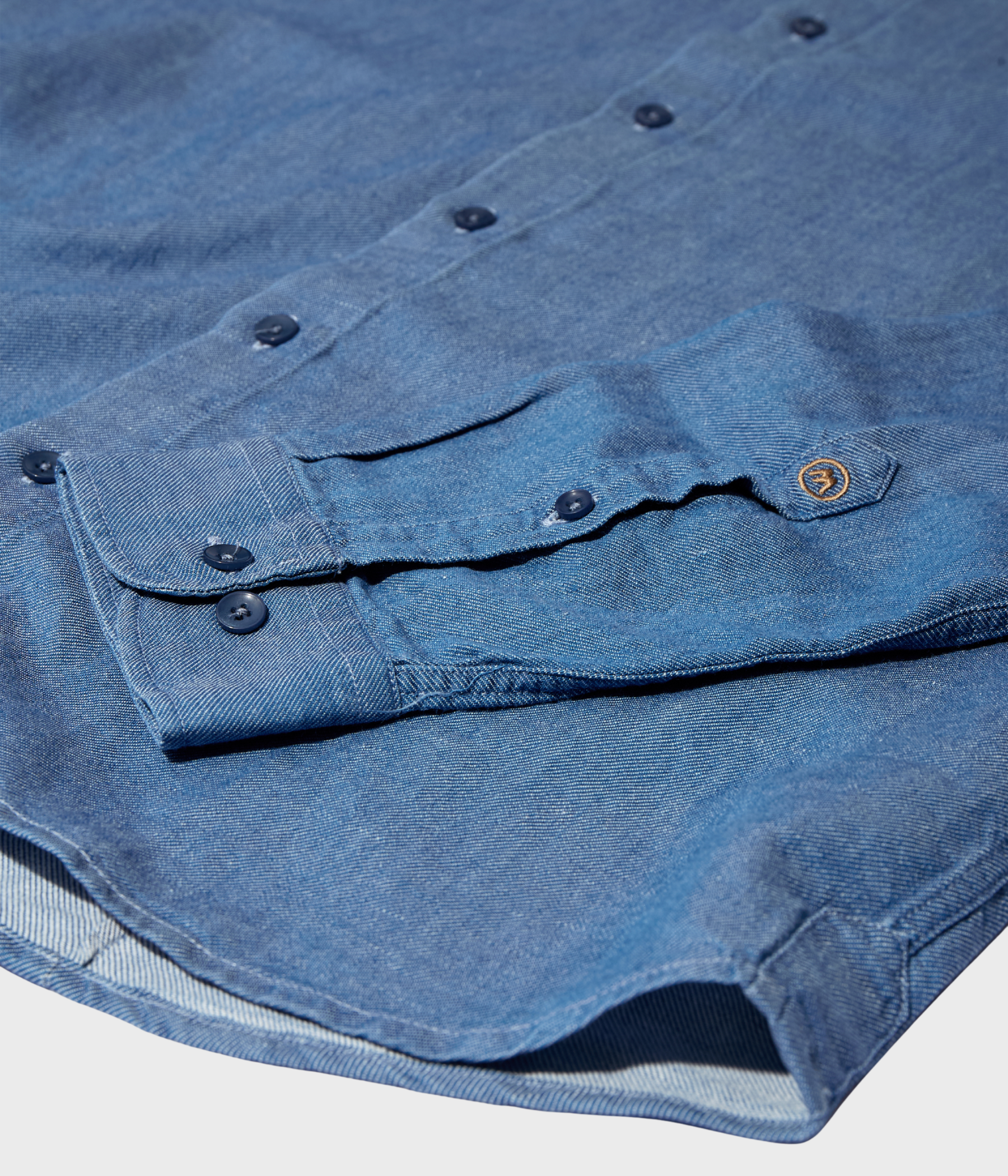 Mmgmarco Chambray Shirt (428 Marine Blue)