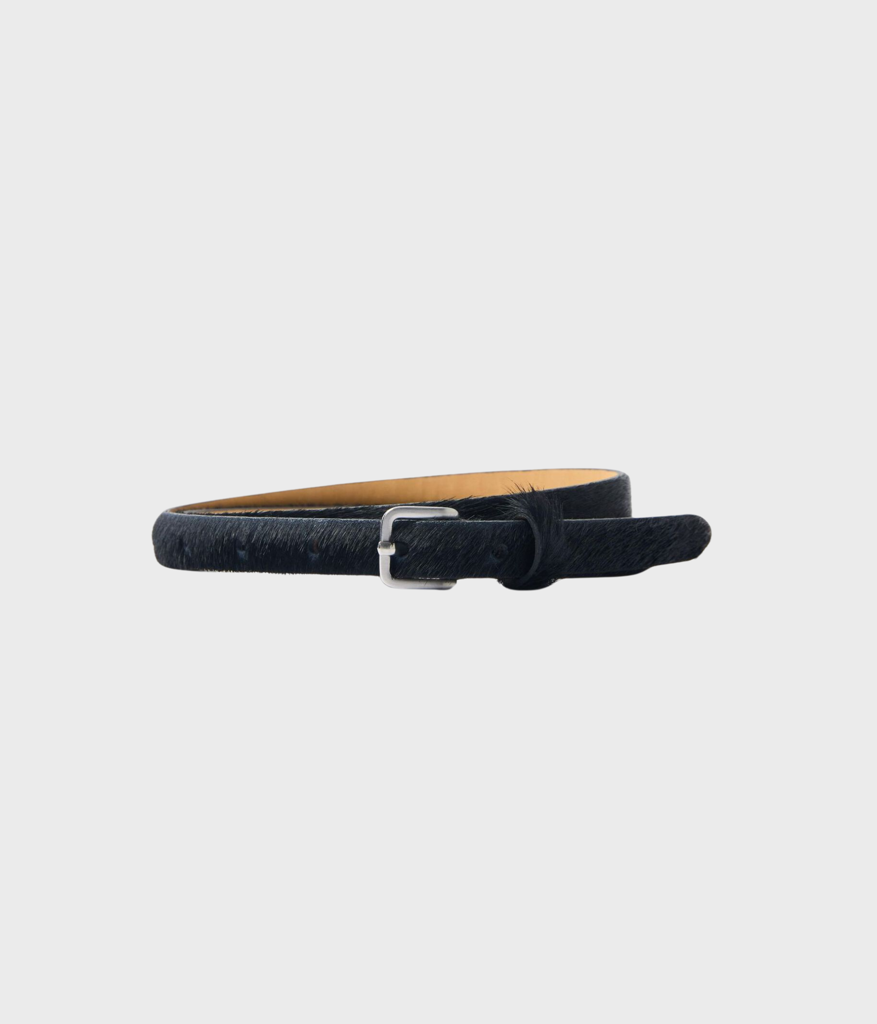 SLFCAROLINE SLIM COW BELT. (Black)