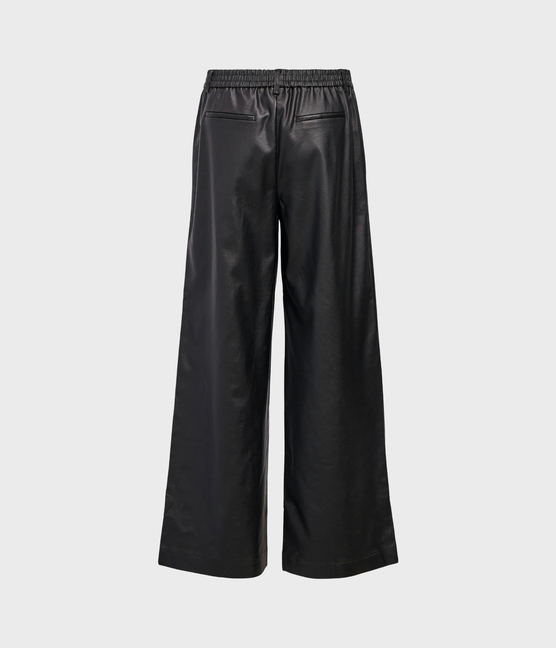 OBJMELBA LISA WIDE COATED PANT 135 DIV (Black)