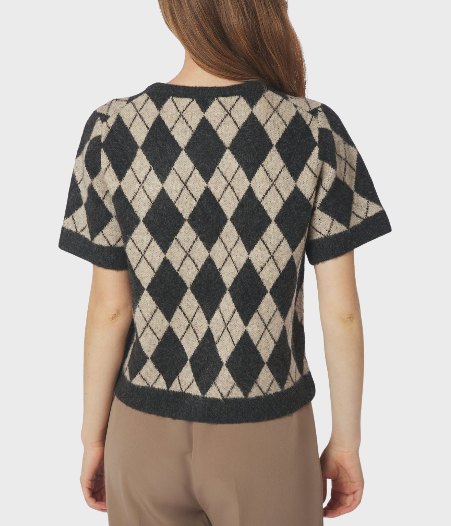 Allestar Check Knit Cardigan (123 Beige)