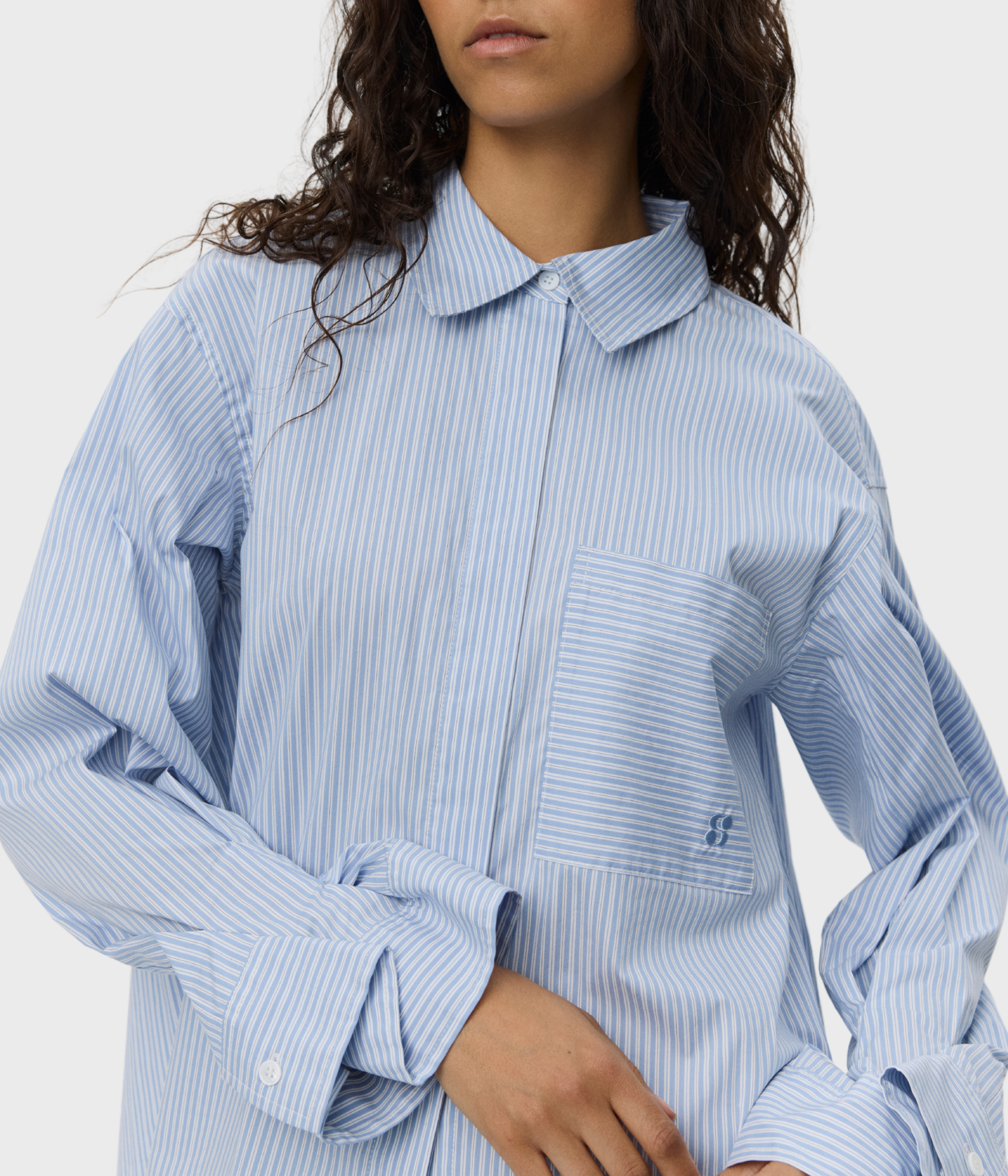 Abbysw Shirt (5092 Blue striped)