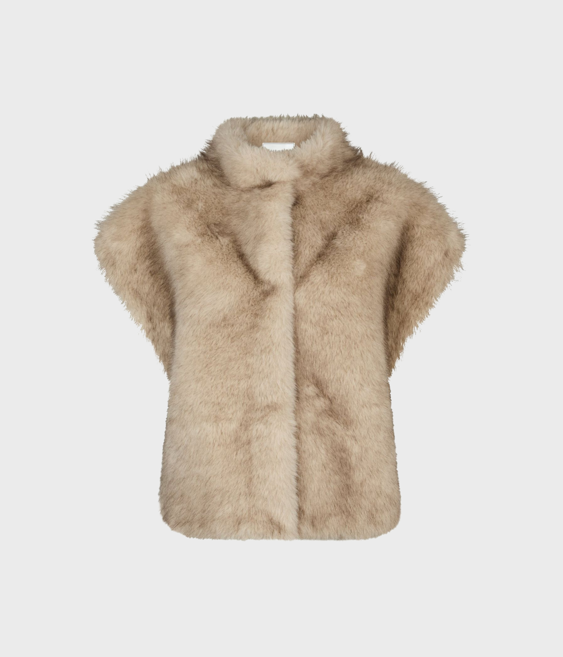 Kevini Faux Fur Vest (123 Beige)