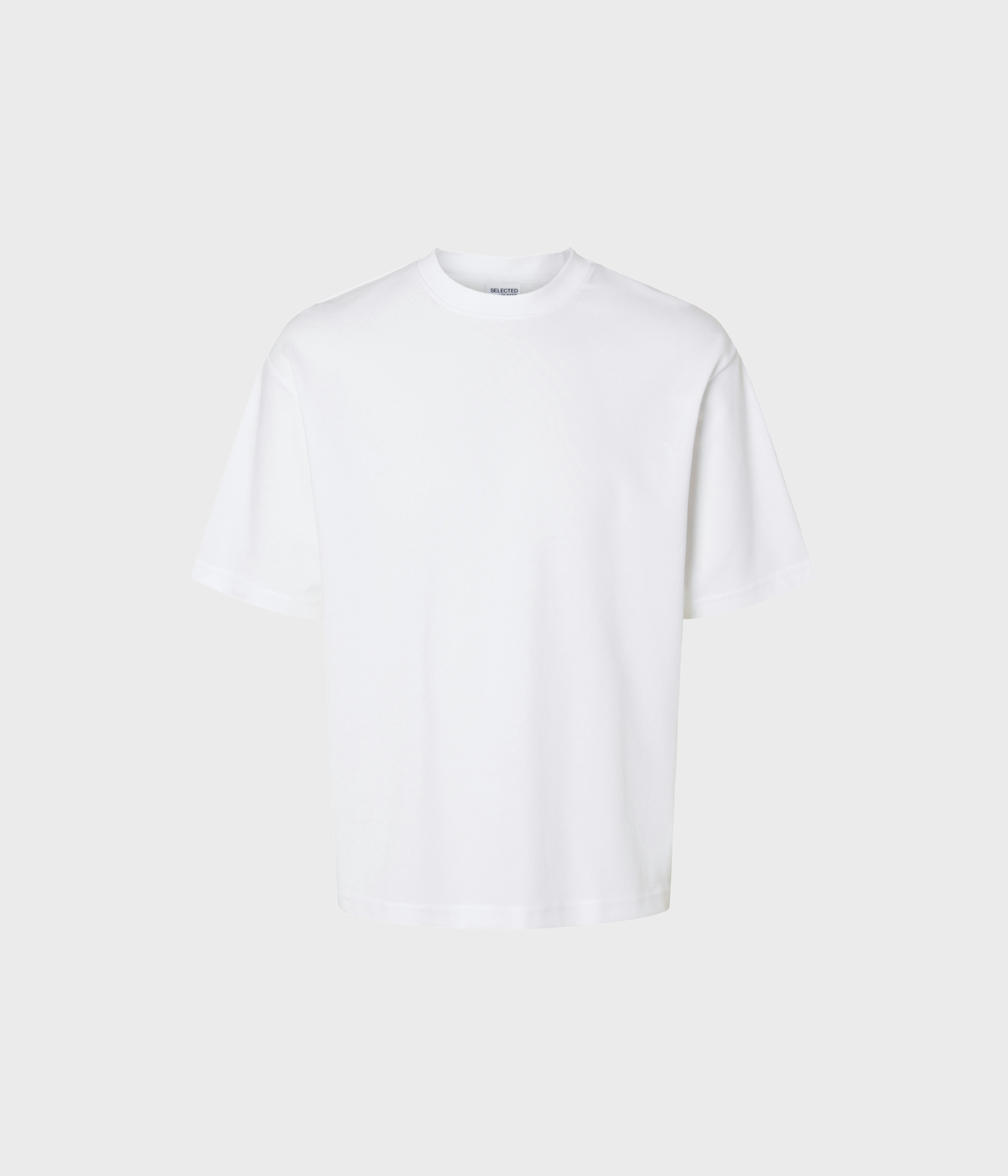 SLHLOOSEOSCAR SS O-NECK TEE NOOS. (Bright White)