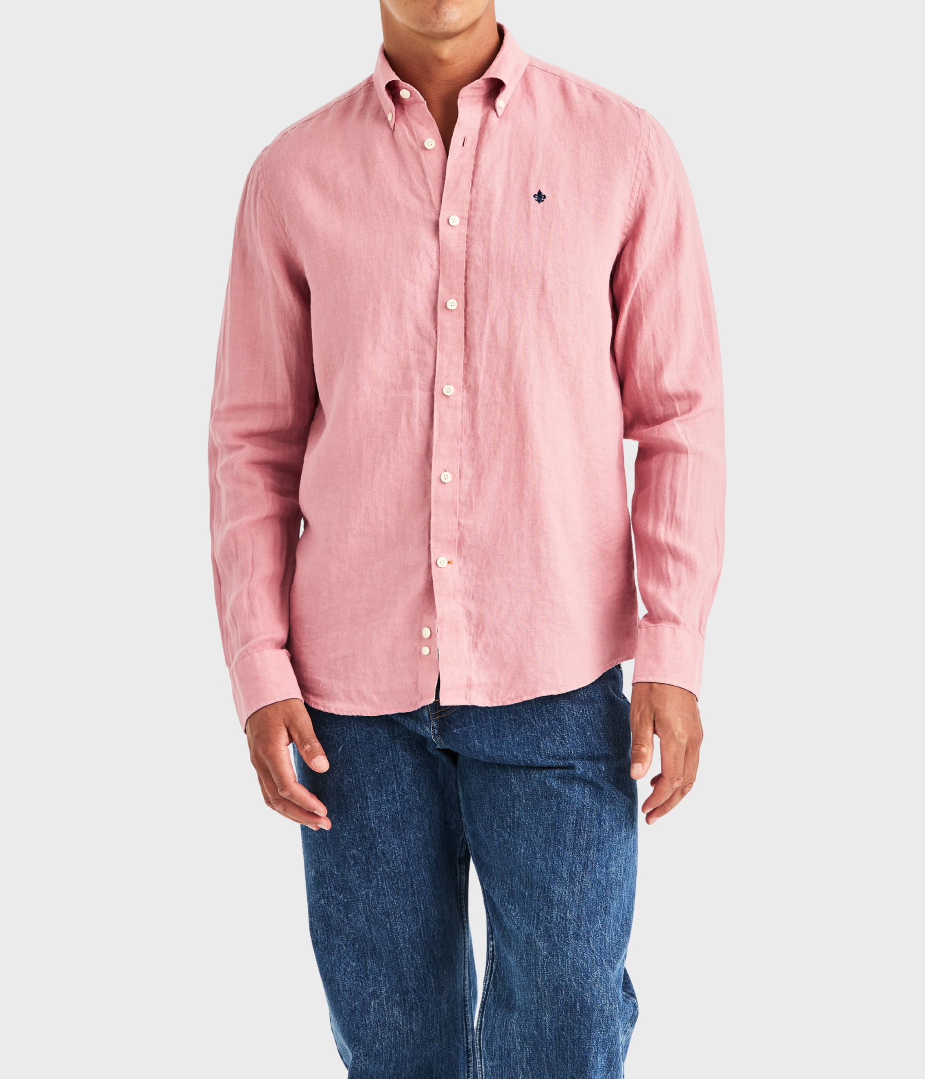 Douglas Linen Shirt-Classic Fit (32 pink)