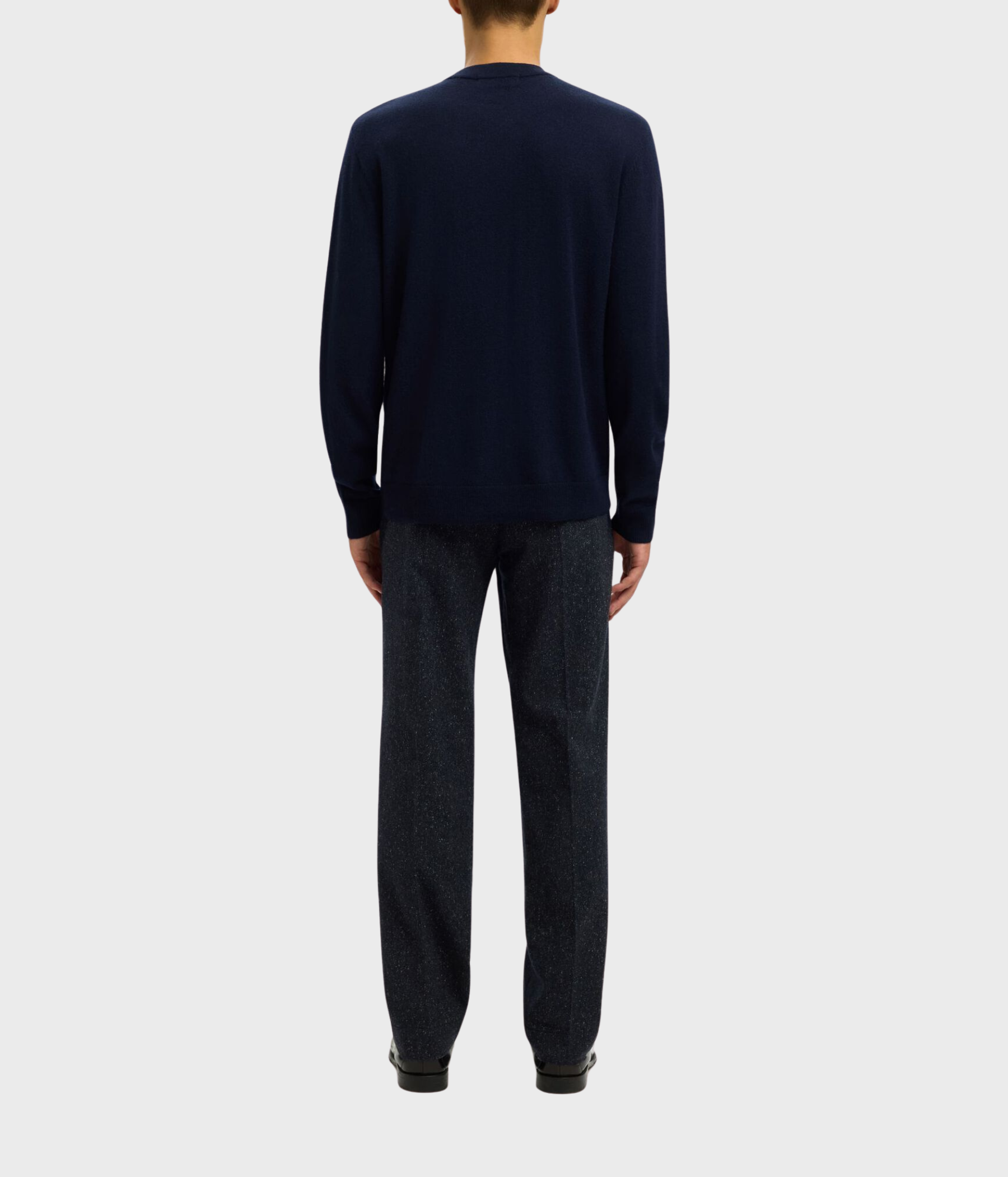 SLHTRAY MERINO BRUSHED RELAXED CREW NOOS. (navy blazer)