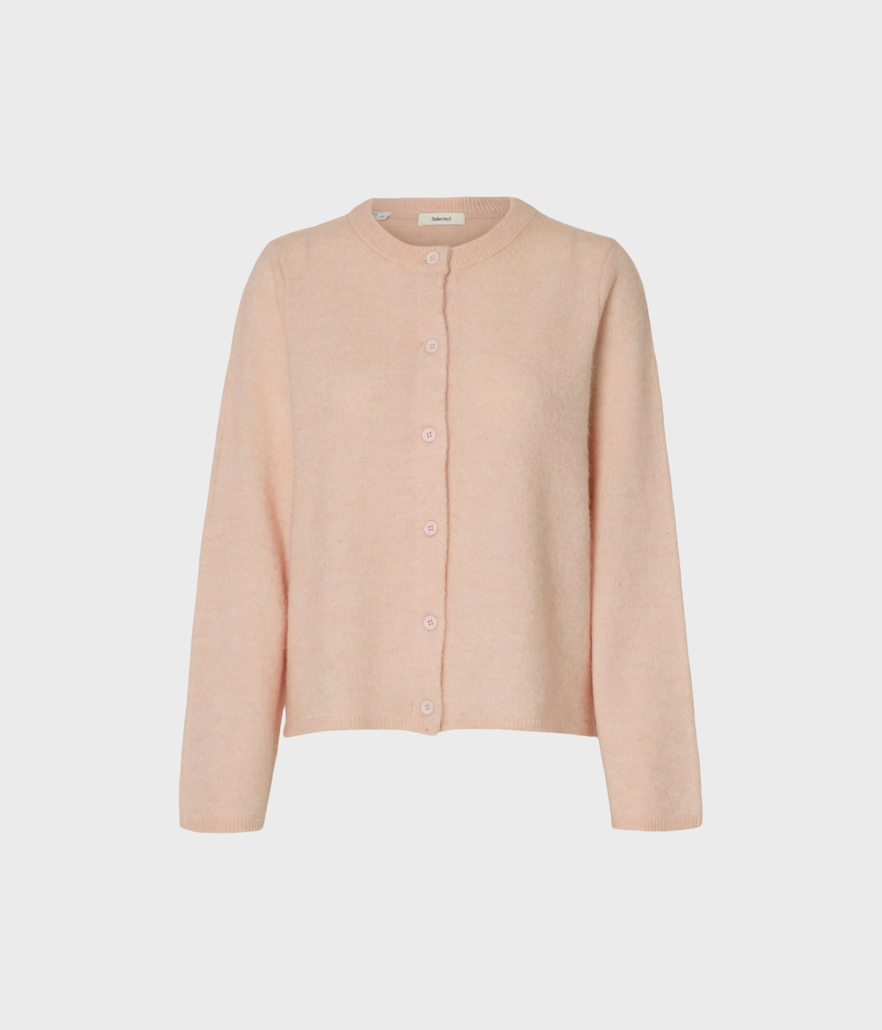 SLFLULU NEW LS KNIT CARDIGAN NOOS. (Pale Dogwood Detail:MELANGE)