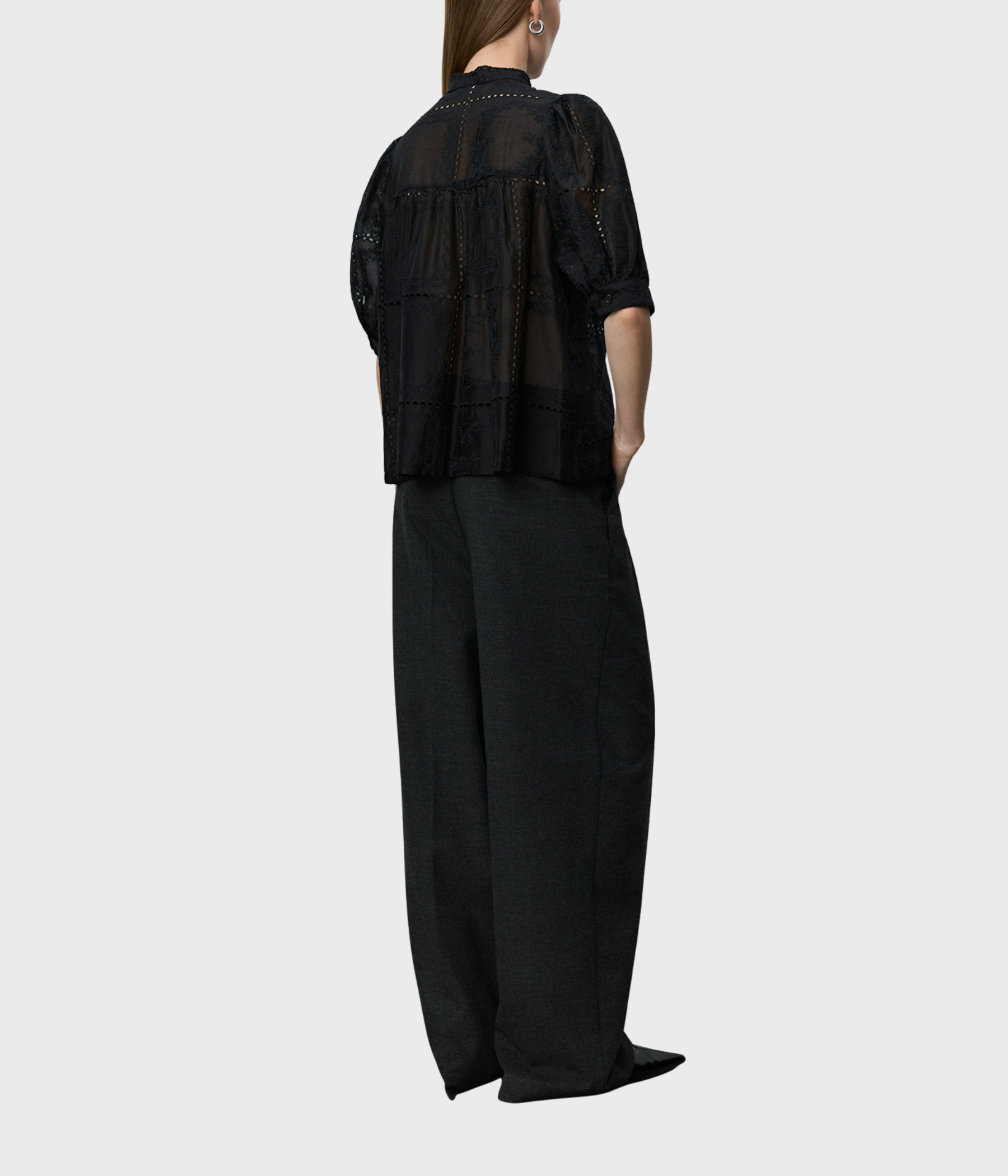 Alessiasw Detailed Embroidery Shirt (1000 black)