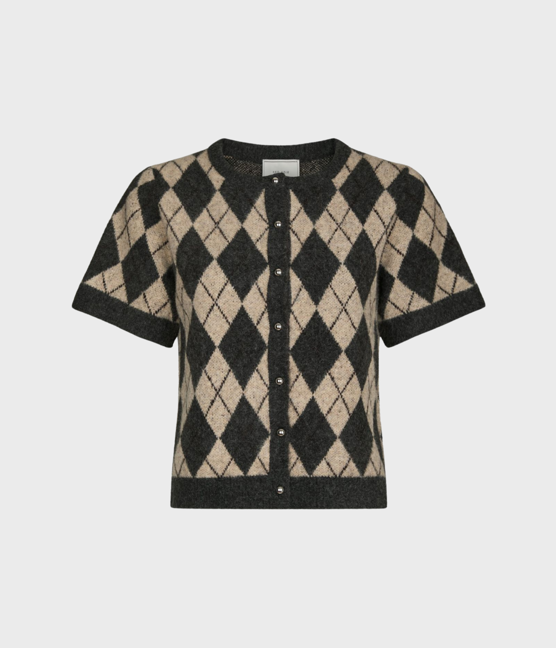 Allestar Check Knit Cardigan (123 Beige)