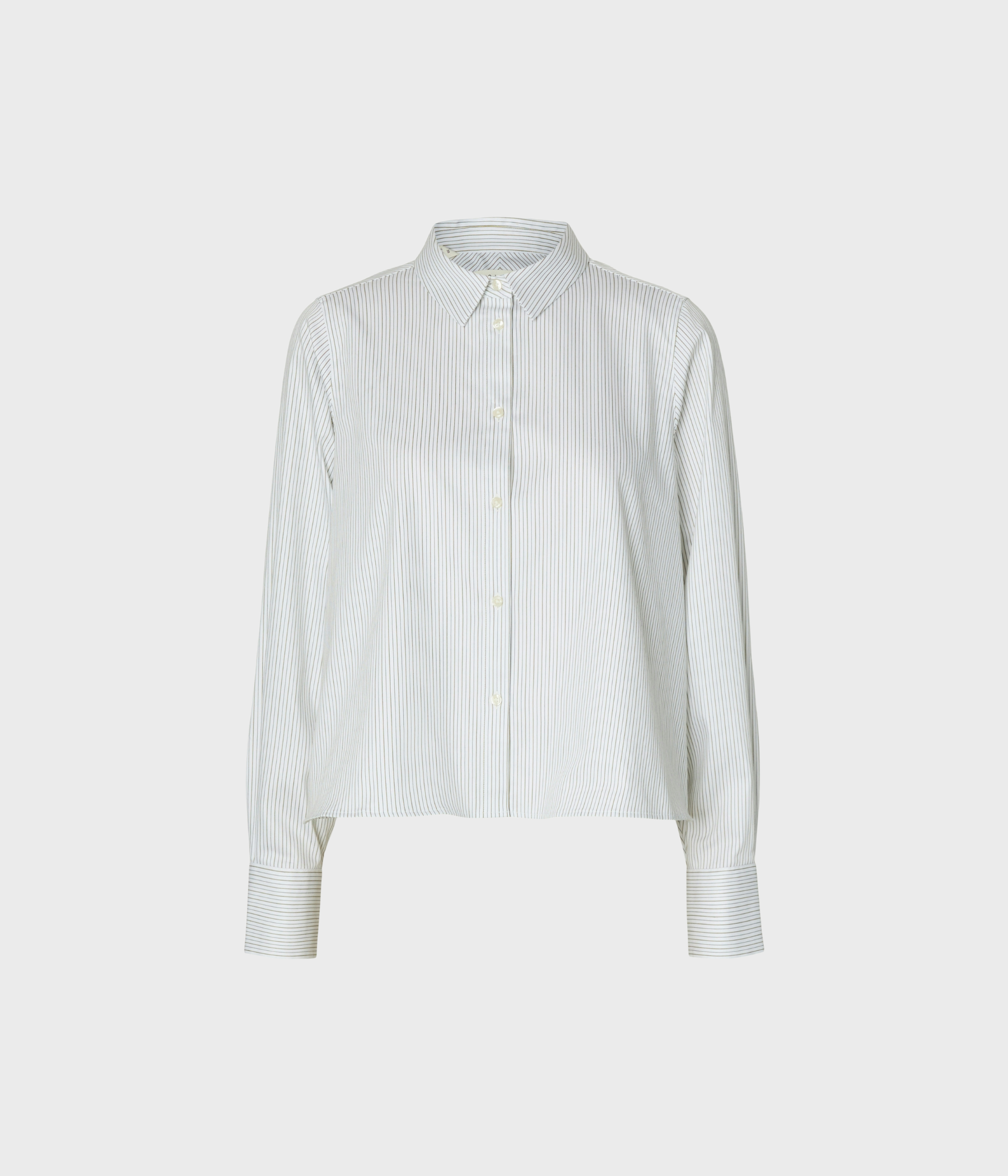 Slwromie Ls Relaxed Shirt (Avocado Oil Stripes:STRIPE)