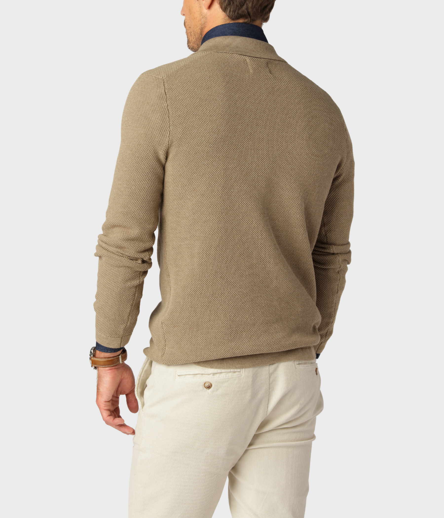 Cotton Bowling Collar. (sand)