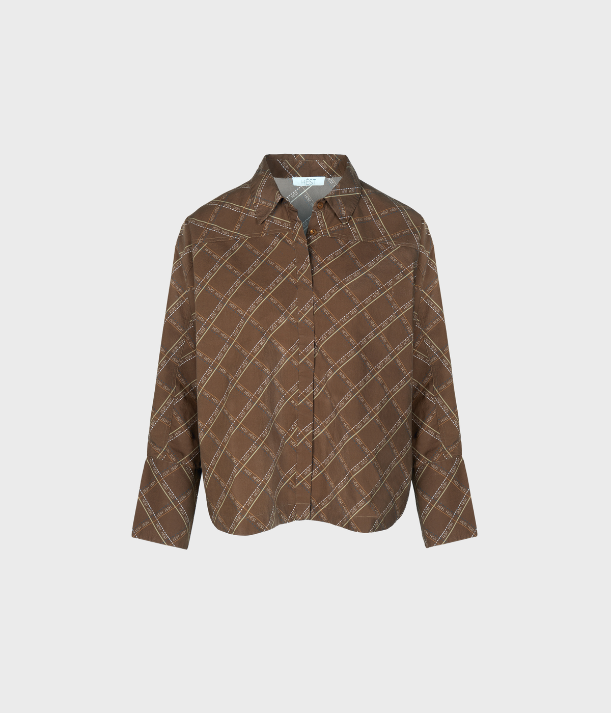 Senna Printed Shirt (6002 Dark Earth)