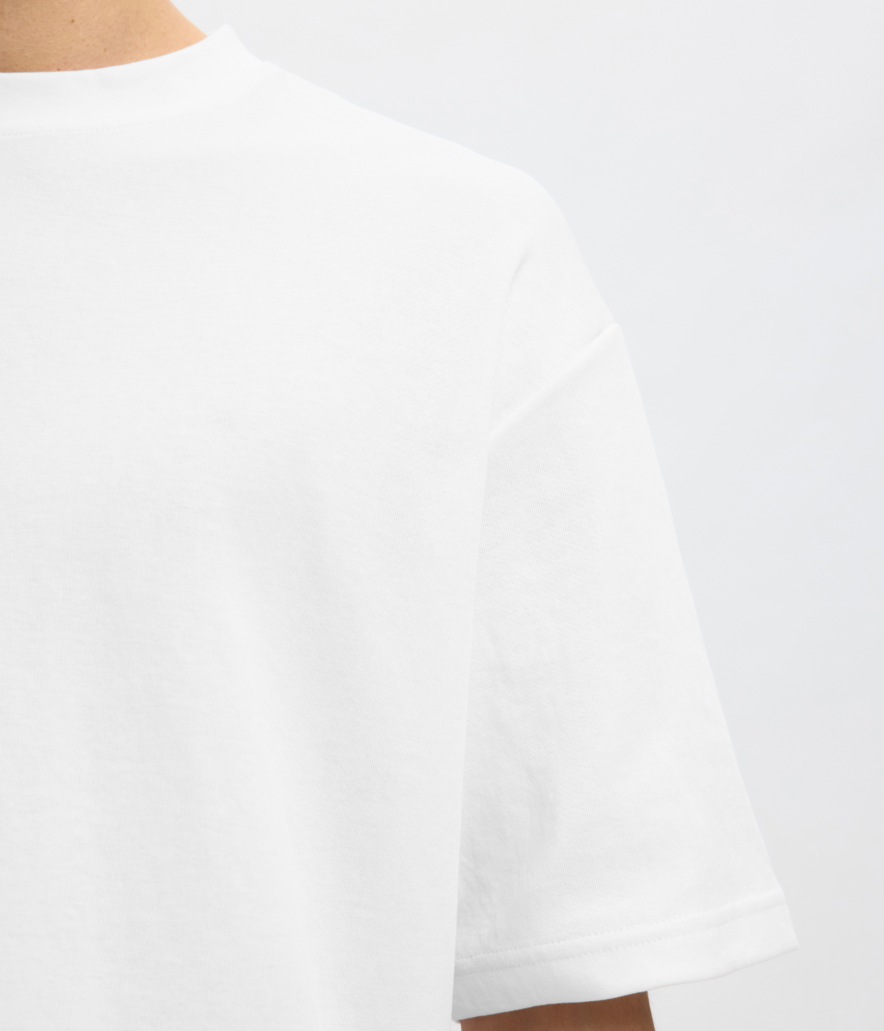 SLHLOOSEOSCAR SS O-NECK TEE NOOS. (Bright White)