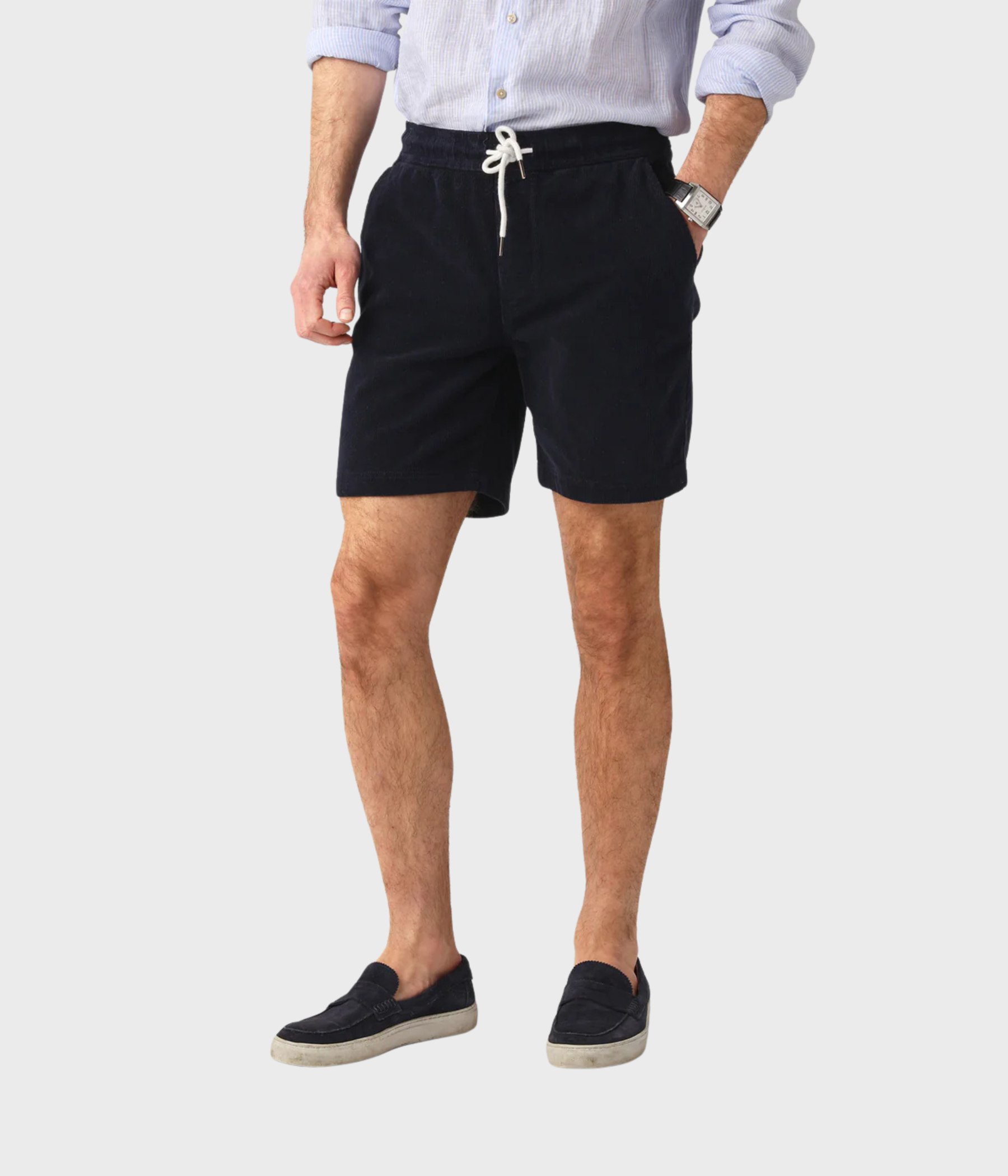 Cord Shorts. (Navy)