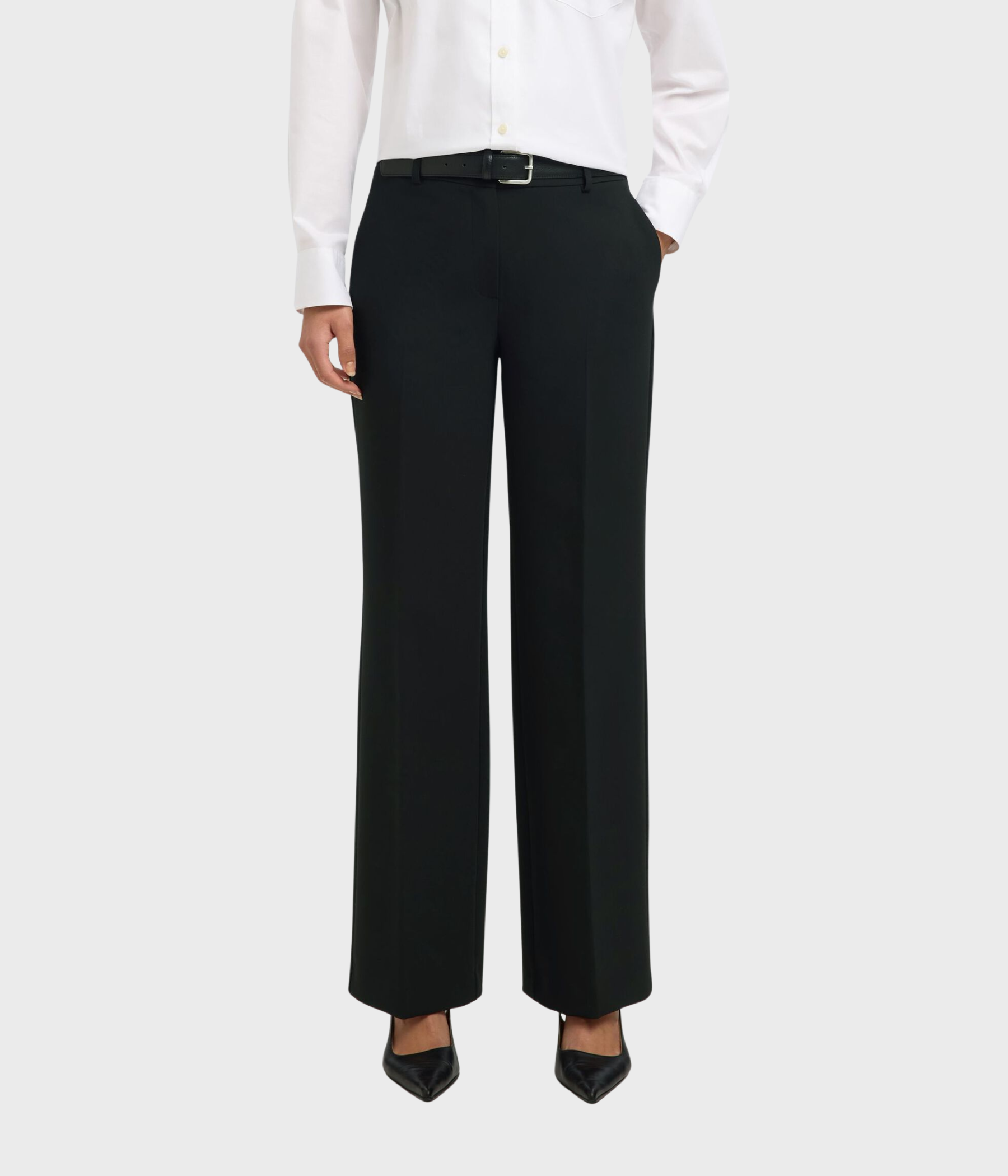 SLFRITA MW WIDE PANT BLACK N NOOS. (Black)