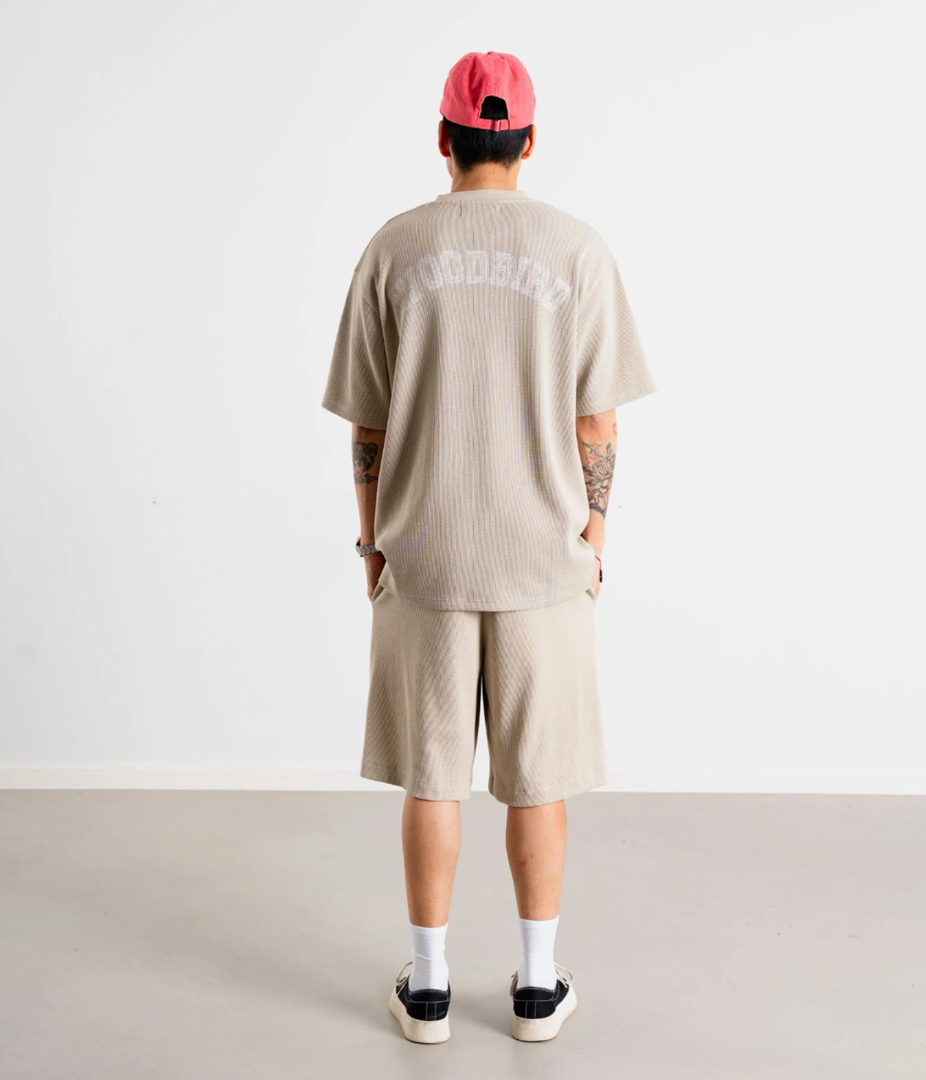 Wbbaine Waffel Tee (Taupe Brown)
