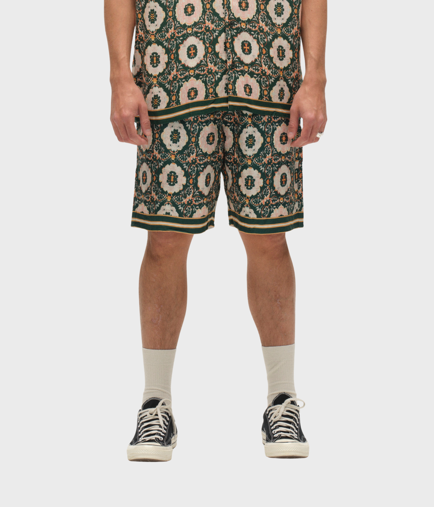 Gabtommi Oro Shorts (7020 Green Pattern) - D.O. Design Only