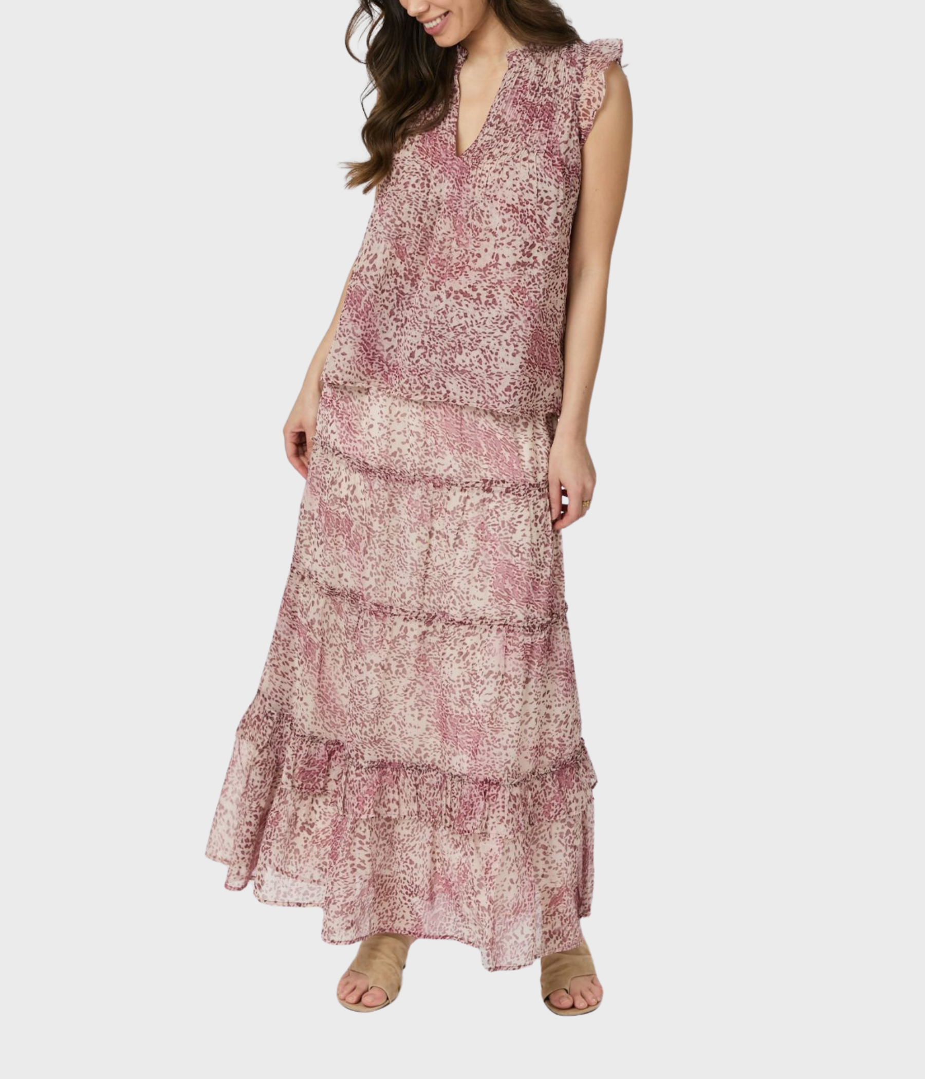 Izar Blur Graphic Top (823 Evening Rose)