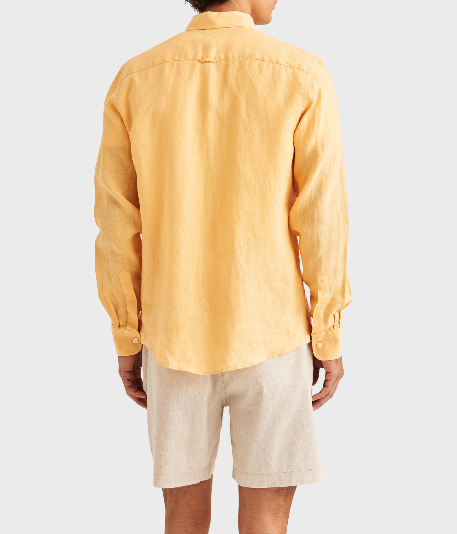 Douglas Linen Shirt-Classic Fit (21 Orange)