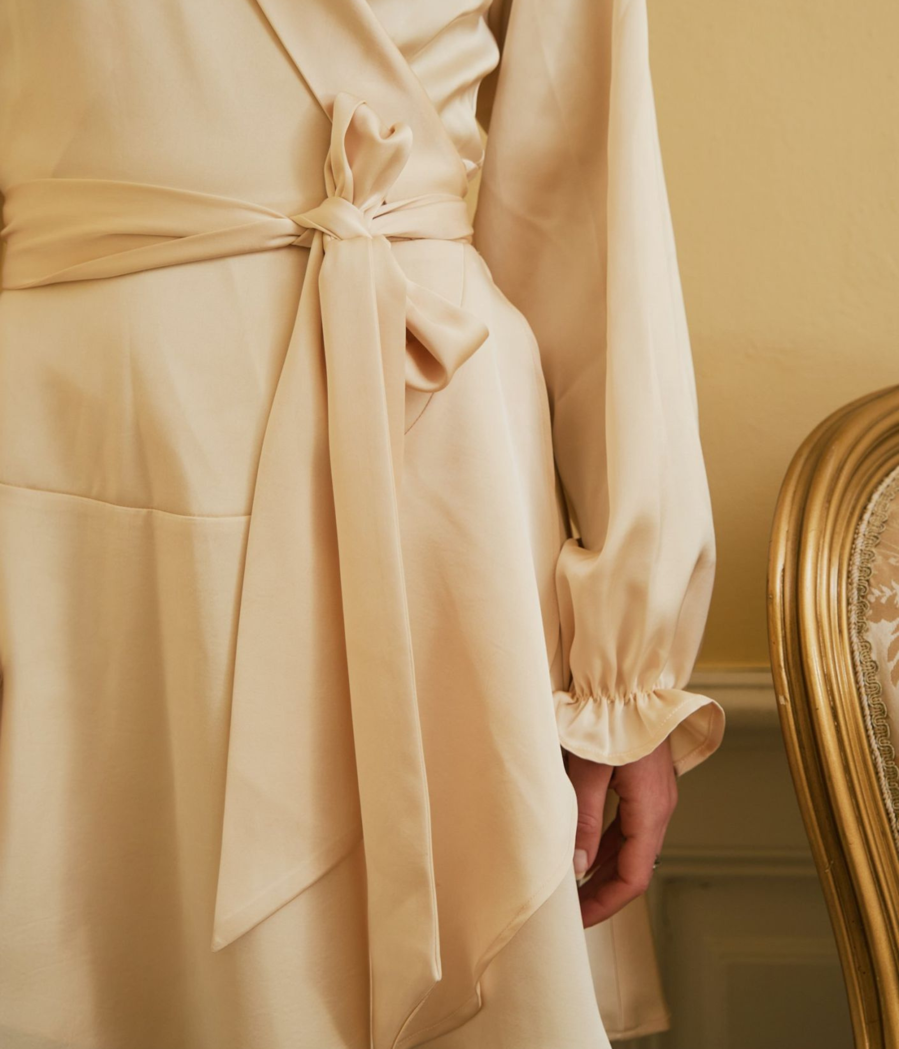 Colbie Heavy Sateen Dress (191 Light Yellow) - D.O. Design Only