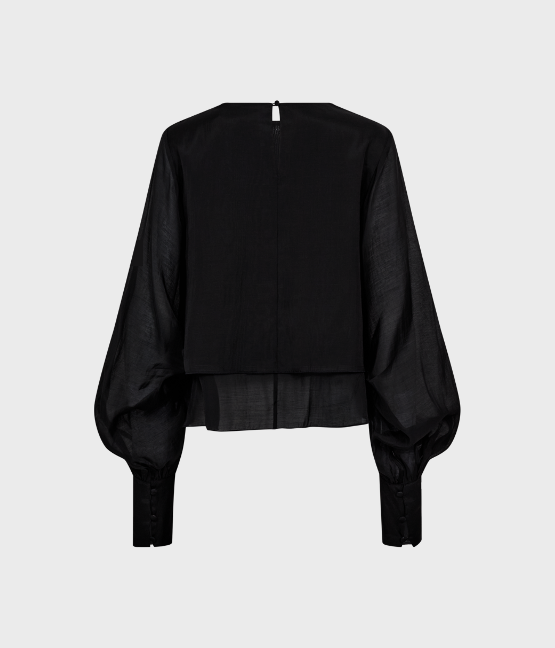 CMTILLY-BLOUSE (1000 black) - D.O. Design Only