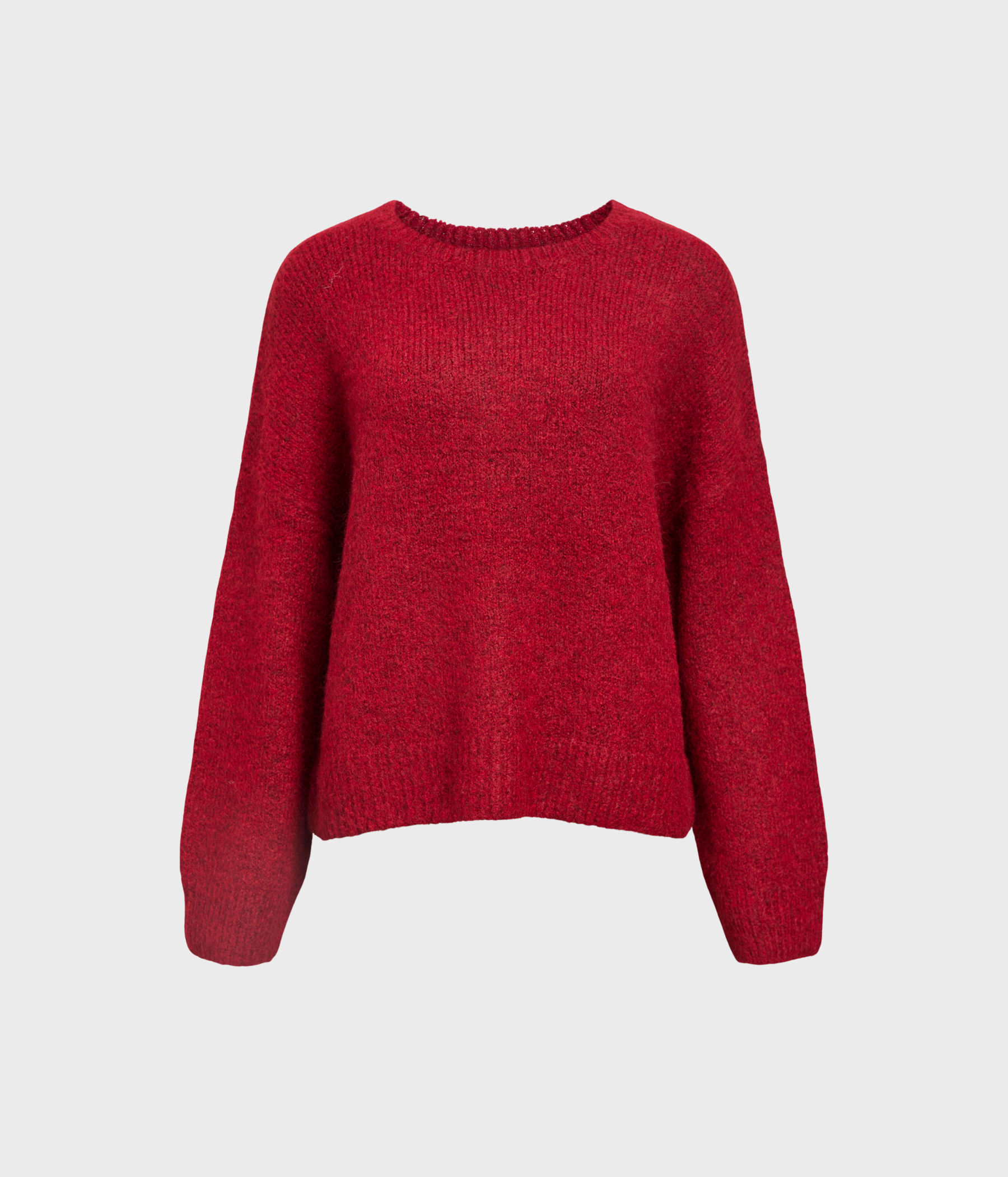 OBJSAGGIA LS LO PULLOVER E WI 24 (Karanda Red Detail:Melange)