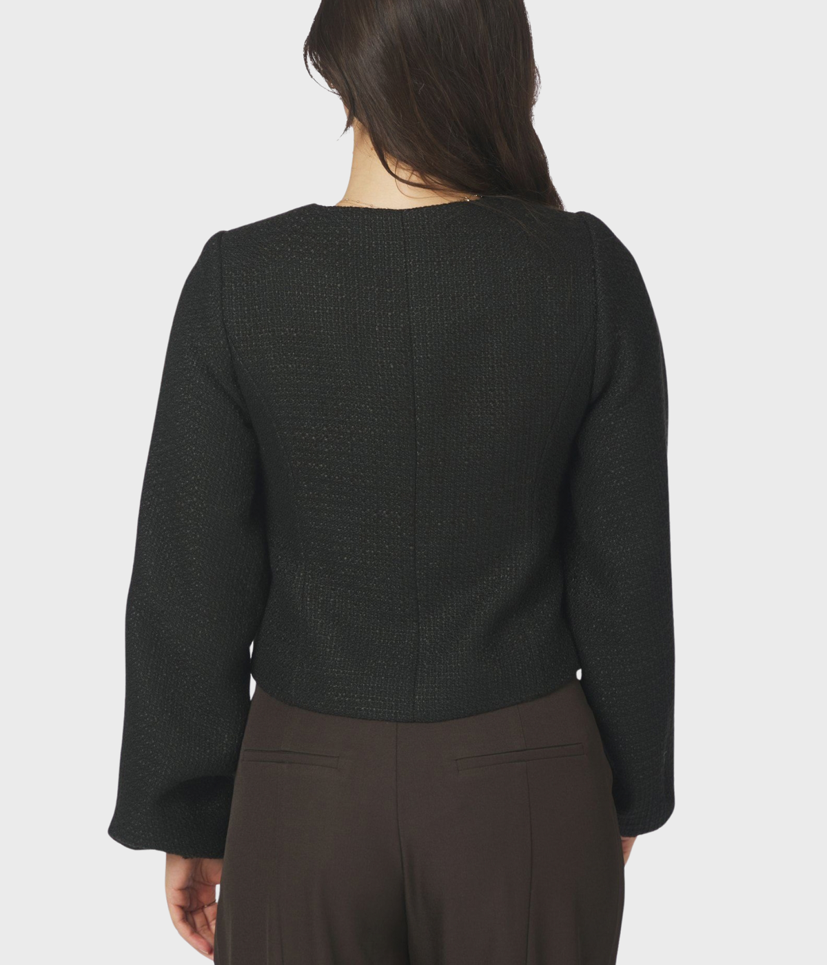 Junette Boucle Jacket (100 Black)