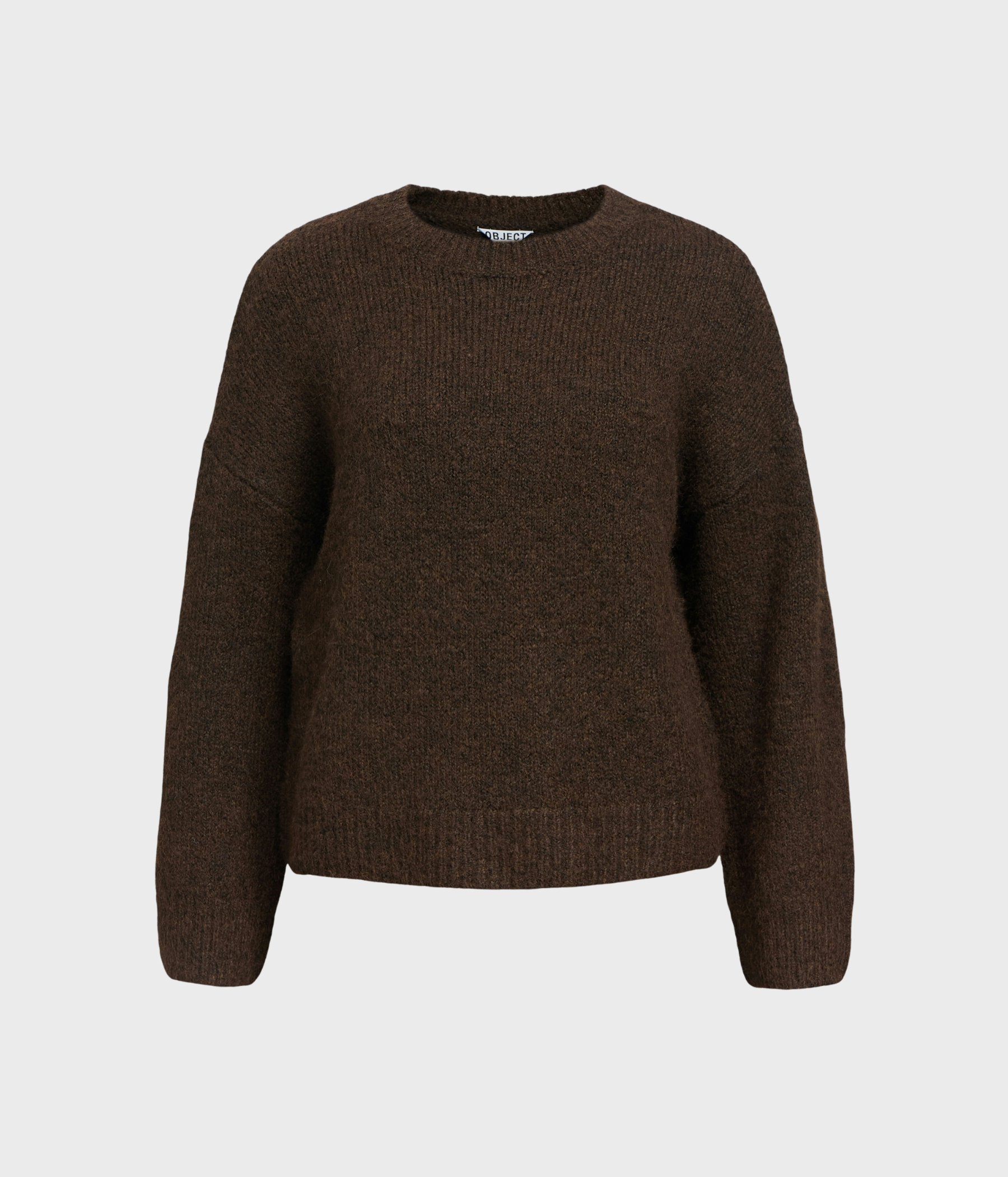 OBJSAGGIA LS LO PULLOVER E WI 24 (Seal Brown Detail:melange)